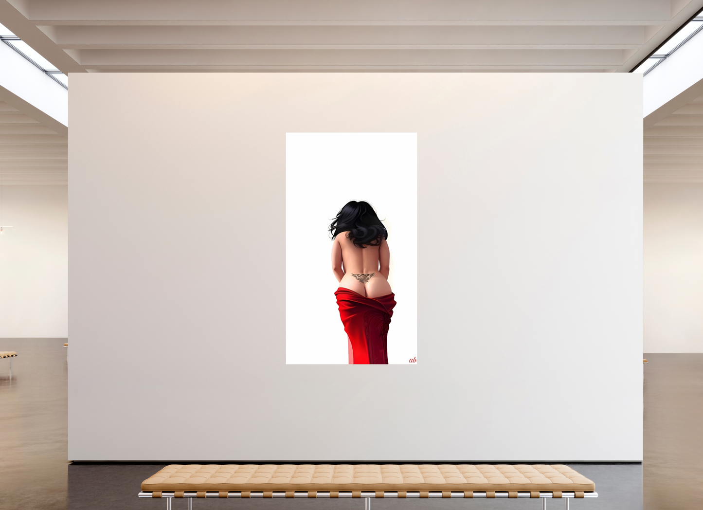 120 x 211,8 cm, Format Photo à encadrer soi-même Sous le Voile Écarlate