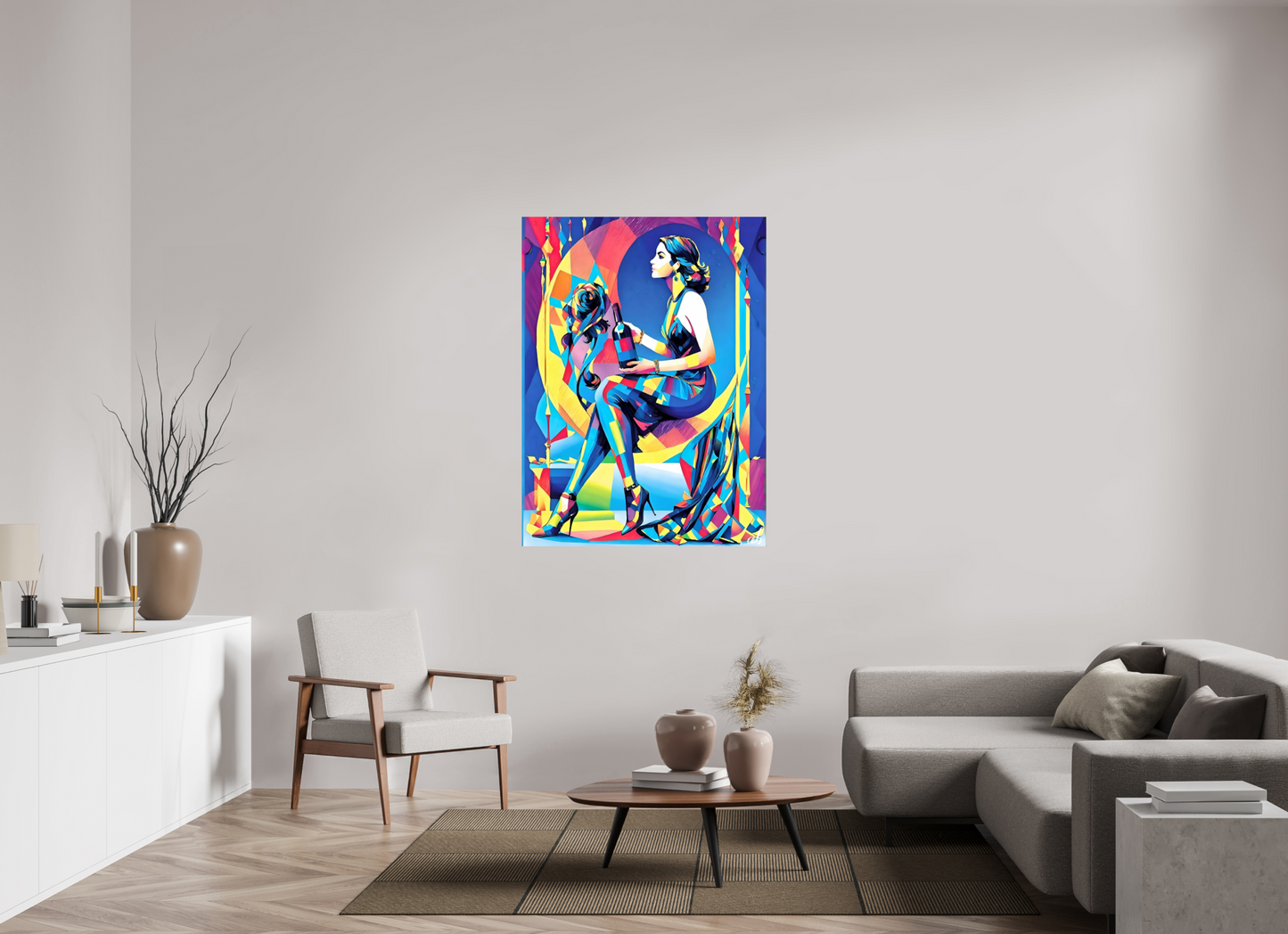 100 x 134,8 cm, Photo Print On Fuji Crystal DP II Ivresse Chromatique – L’Art de la Couleur et de la Féminité