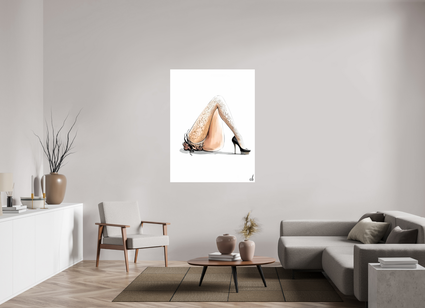 105 x 140 cm, Photo Print On Fuji Crystal DP II Lignes Sensuelles & Glamour