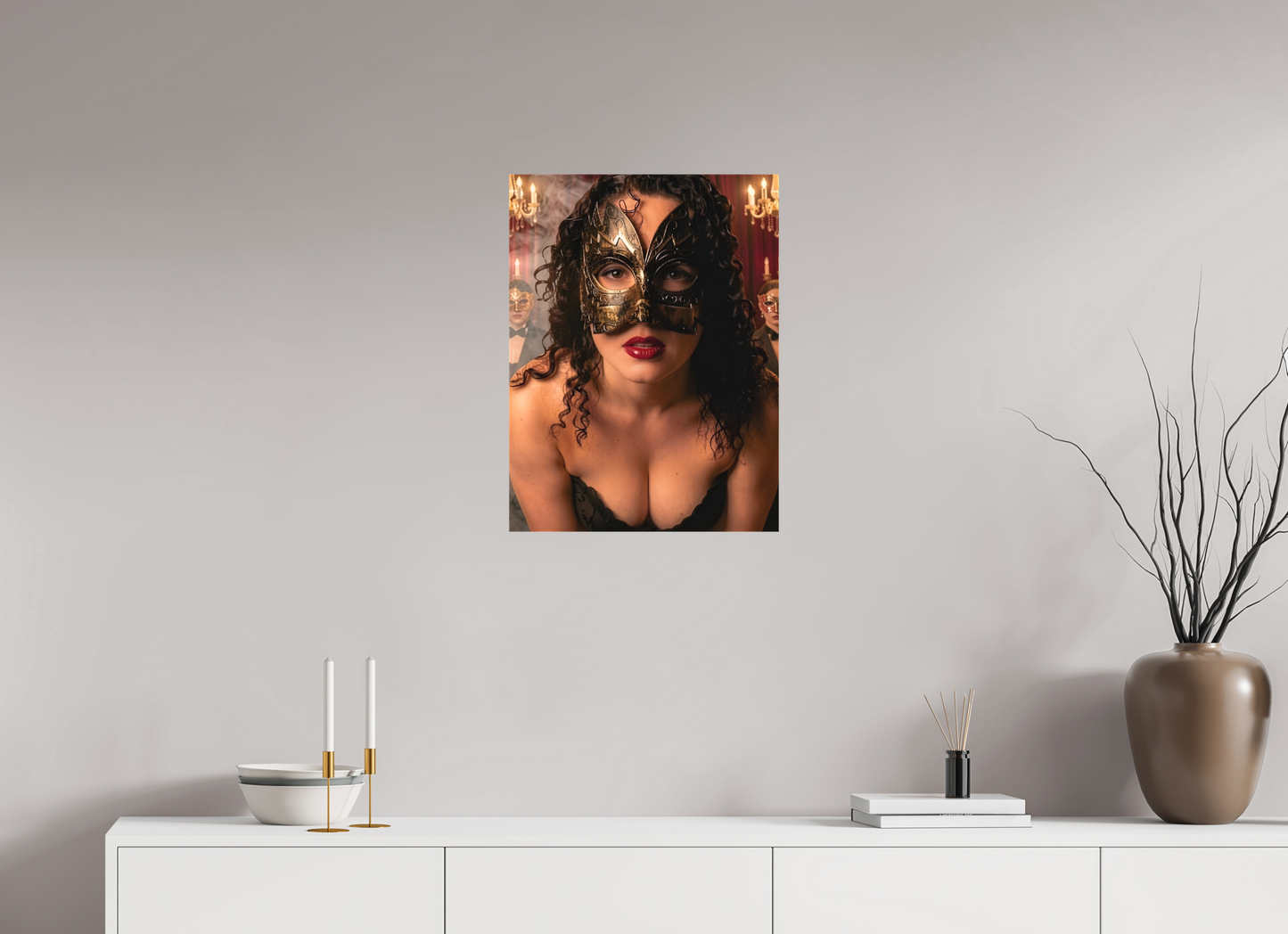 45 x 60 cm, Toile matte Le Bal des Ombres