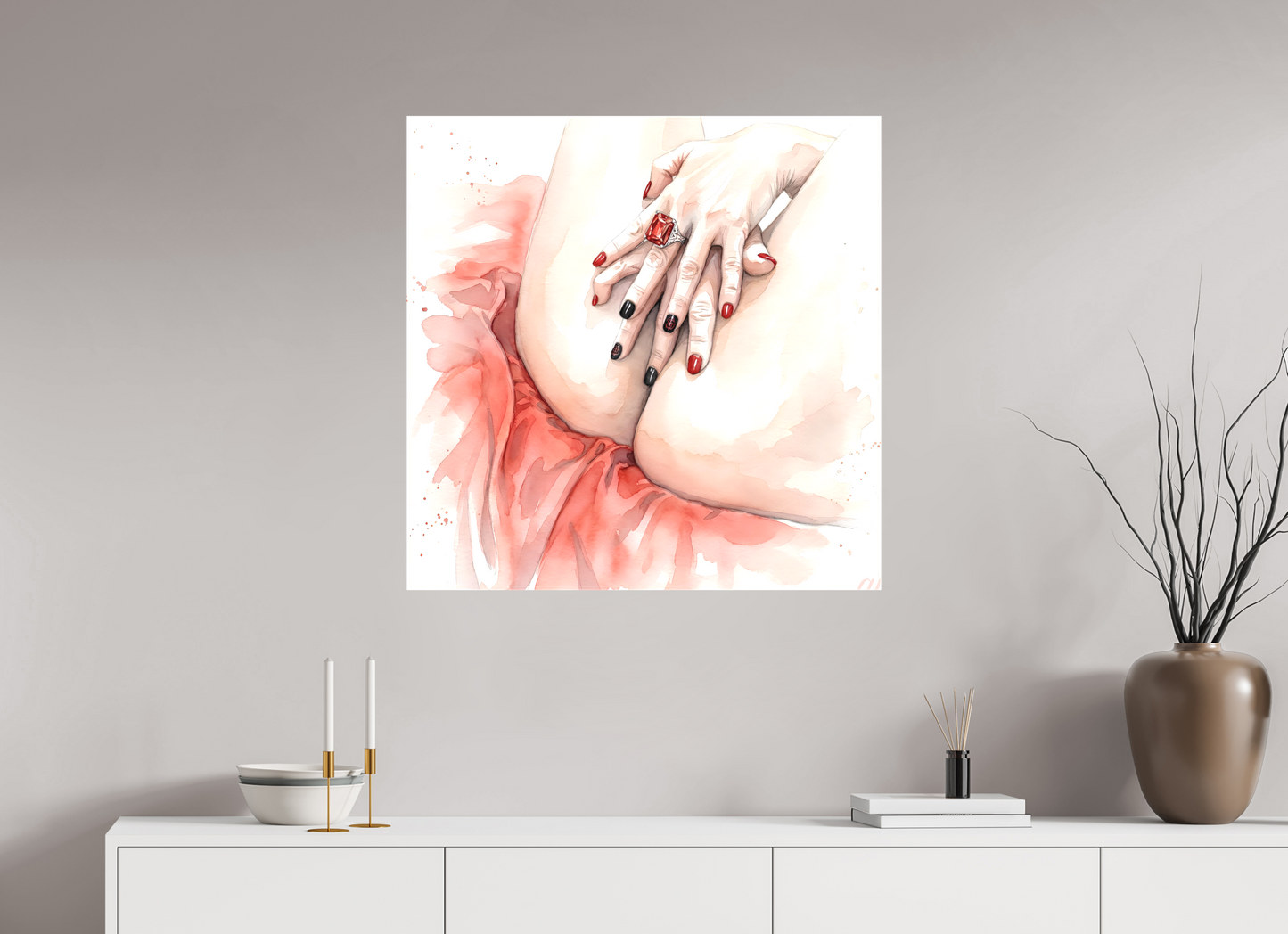 80 x 80 cm, TOILE MATTE Le Secret de la Peau