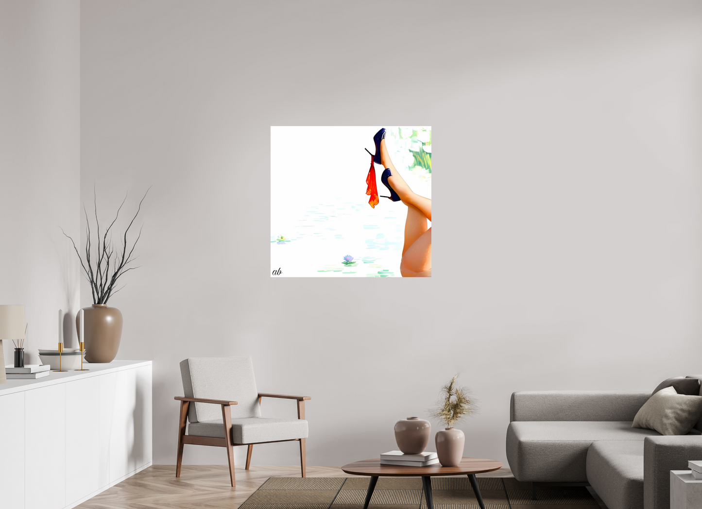 95,7 x 90 cm, Format Photo Nymphéa Glamour