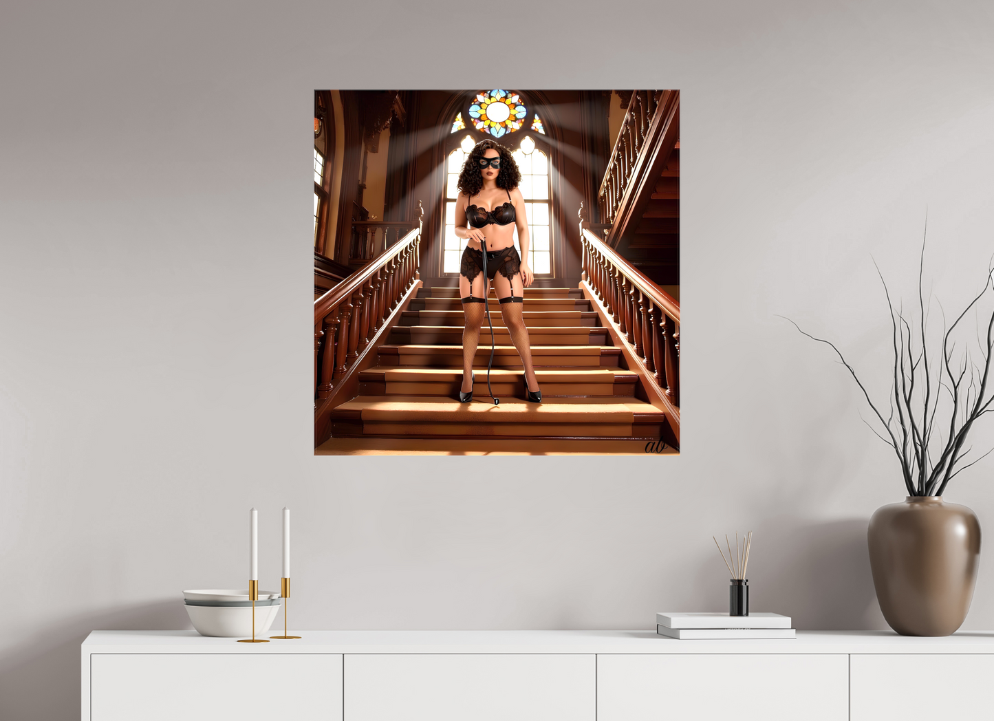 80 x 80 cm, Toile brillante Rituel I