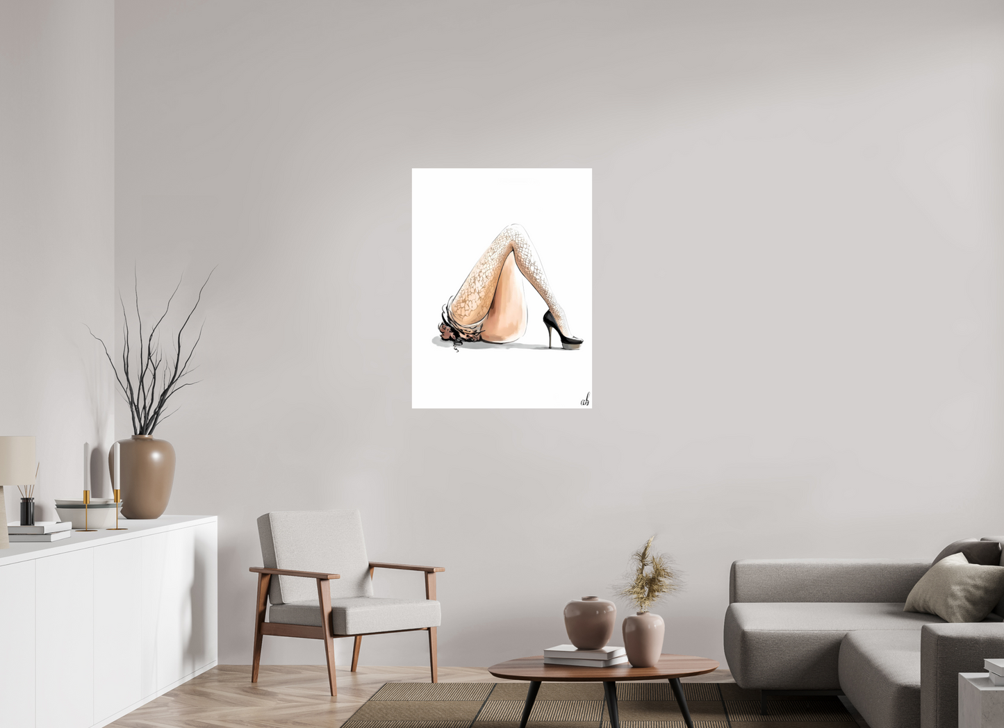 75 x 100 cm, Photo Print On Fuji Crystal DP II Lignes Sensuelles & Glamour