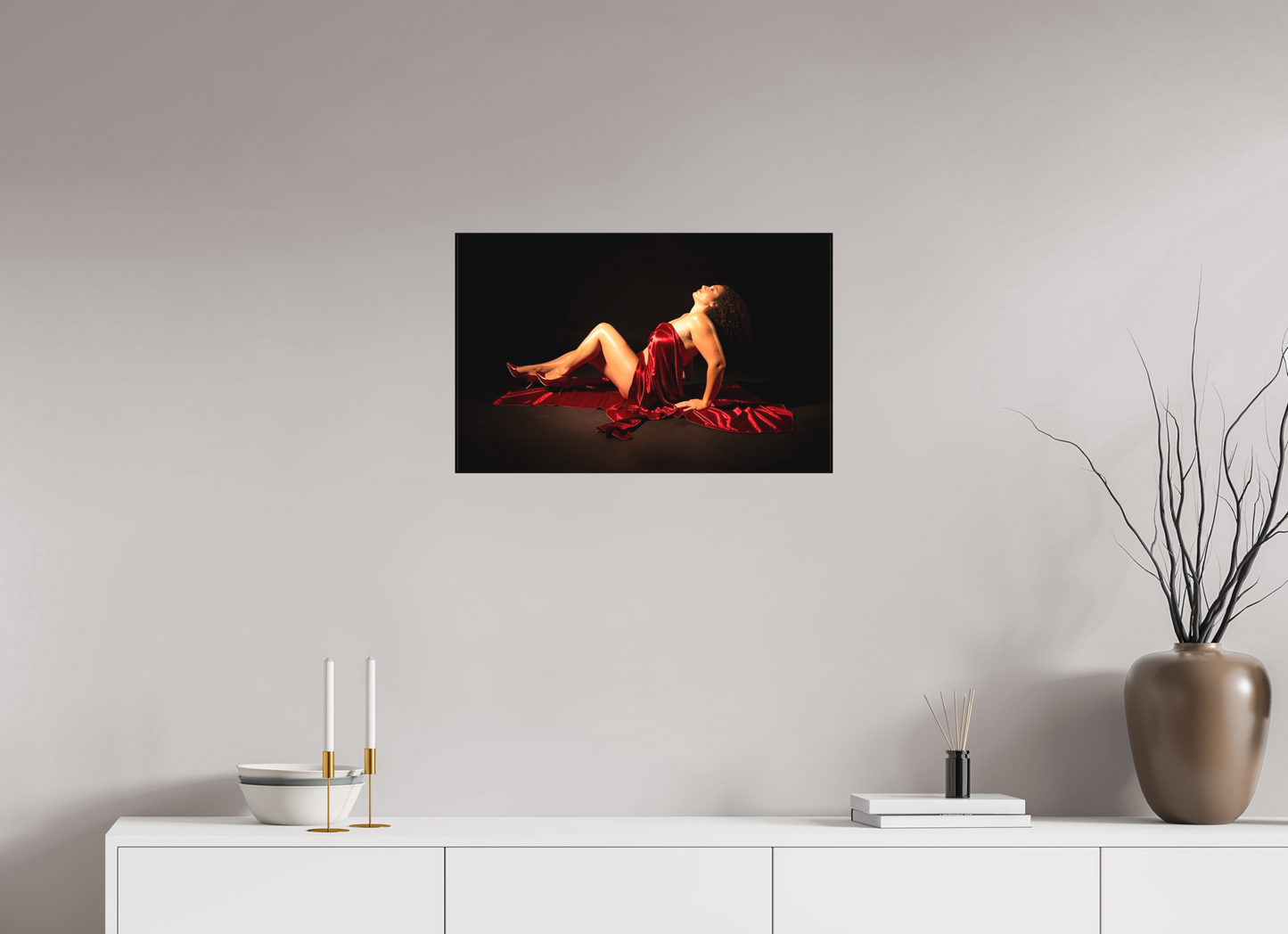 63,5 x 40 cm, Toile matte La Reine de Minuit