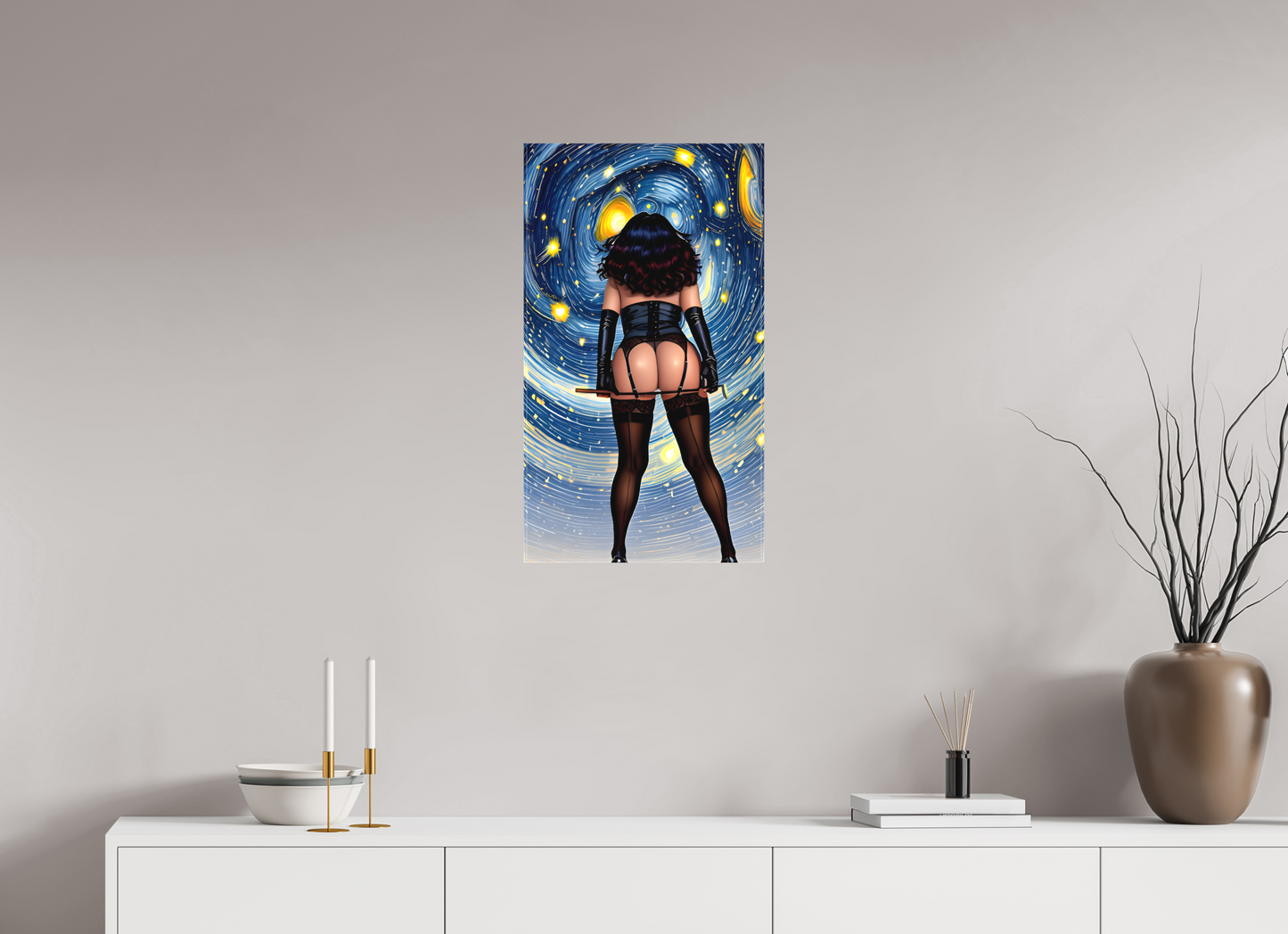 40 x 70,6 cm, Toile matte La Dame des Étoiles