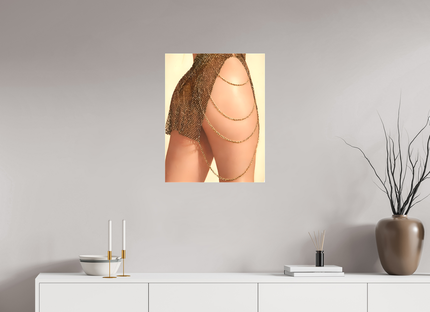 50 x 64,8 cm, TOILE MATTE Éclat Doré - Maille d'Or