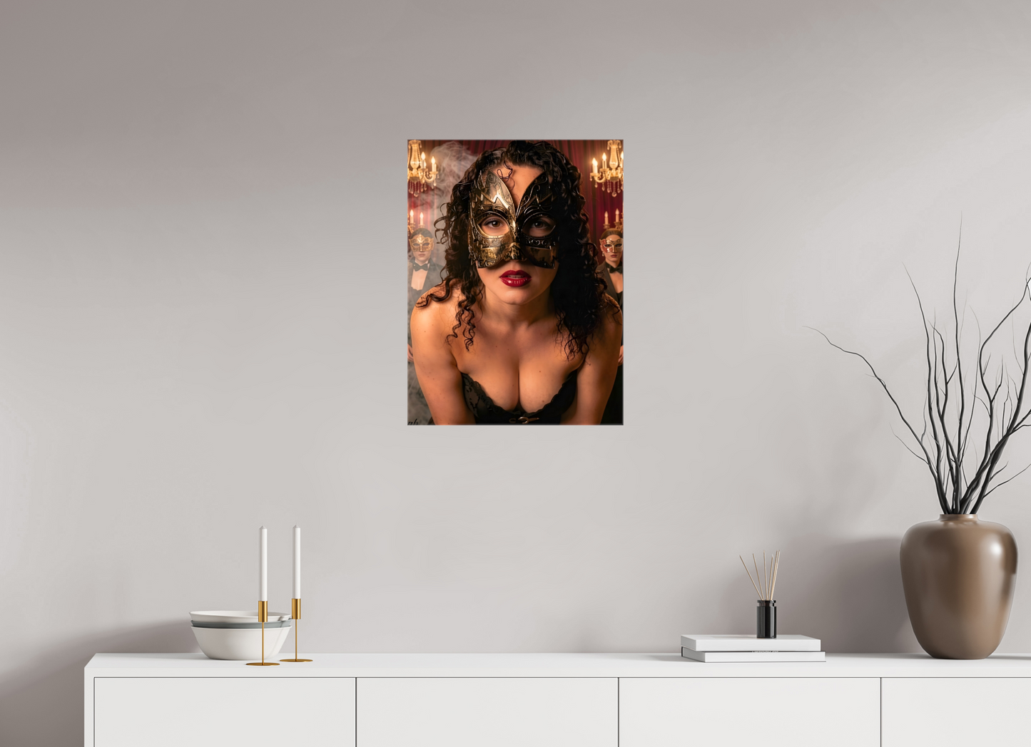 45 x 60 cm, Toile brillante Le Bal des Ombres