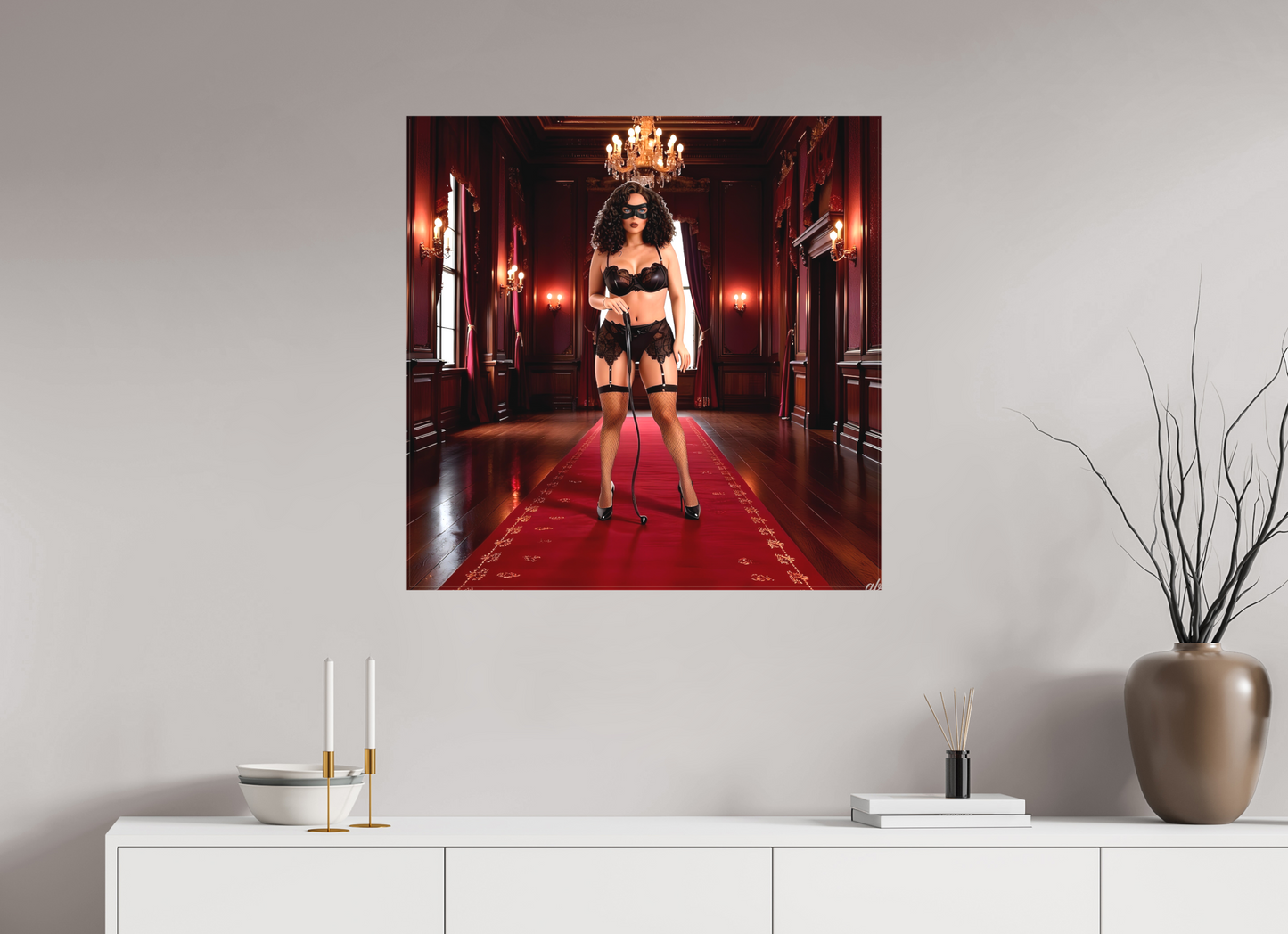 80 x 80 cm, Toile textile Rituel IV