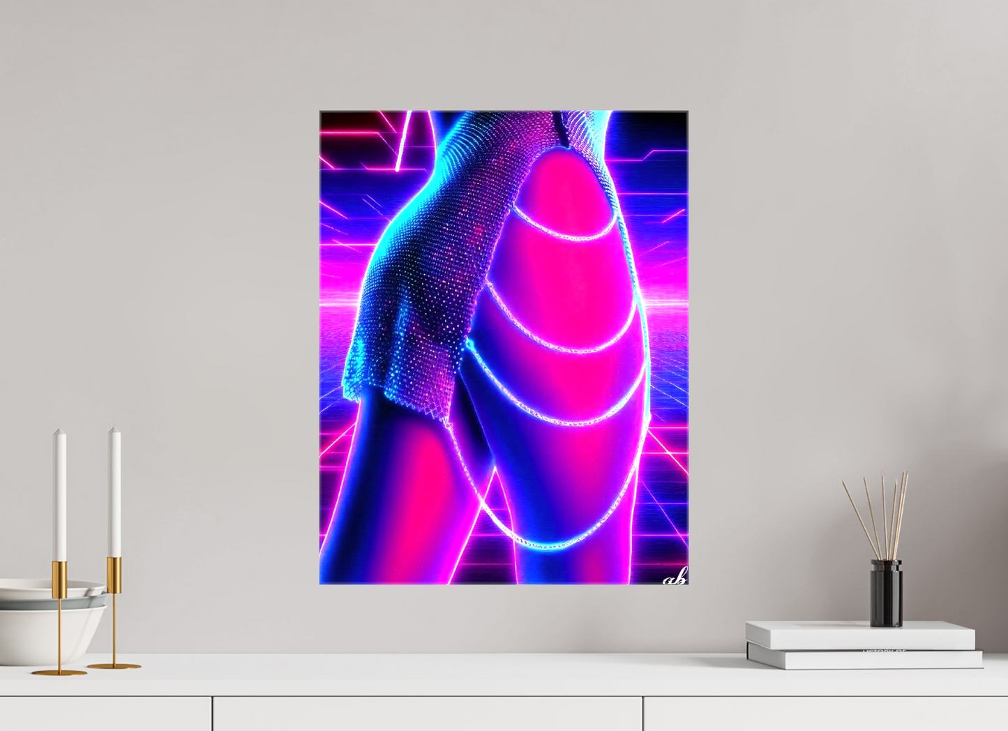 40 x 51,7 cm, Toile brillante Neon Dream