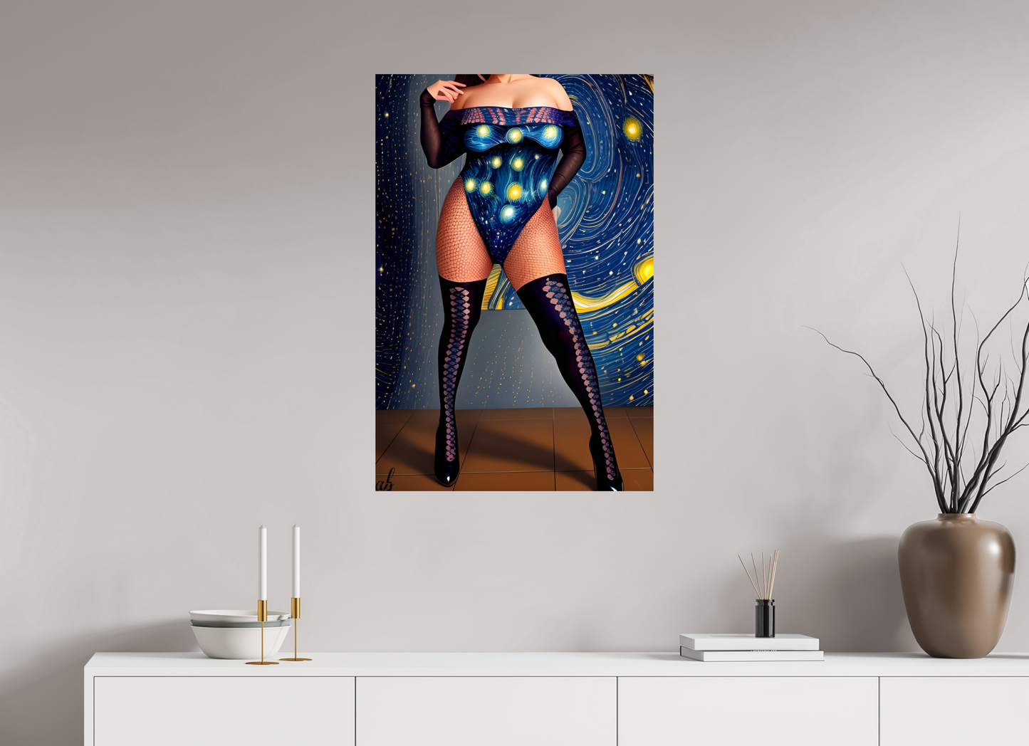 60 x 90 cm, Photo Print On Fuji Crystal DP II Nuit Étoilée – Éclat du Ciel et du Style