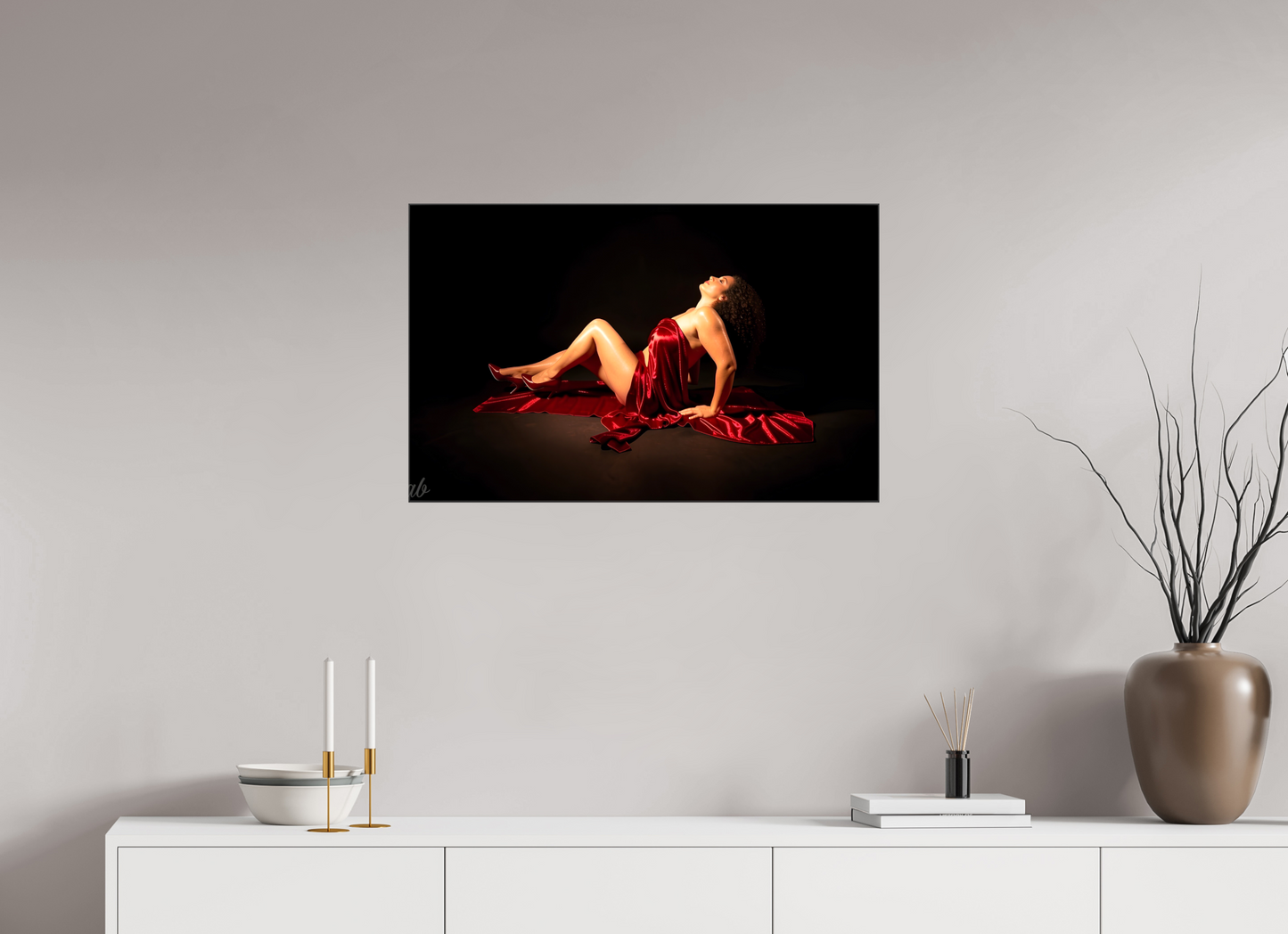 79,4 x 50 cm, Toile brillante La Reine de Minuit