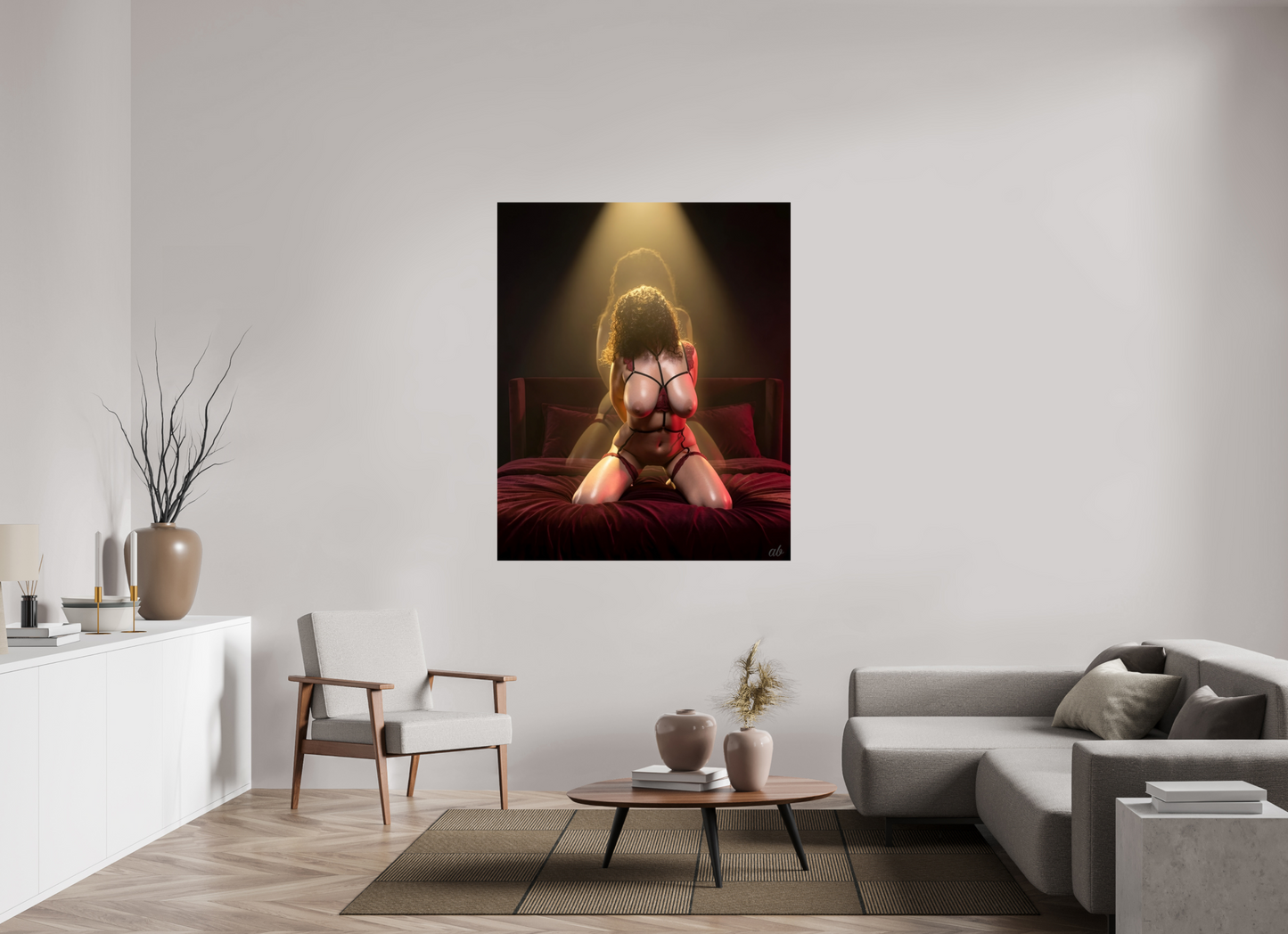 120 x 146,6 cm, Format Photo à encadrer soi-même L’Écho Secret du Désir
