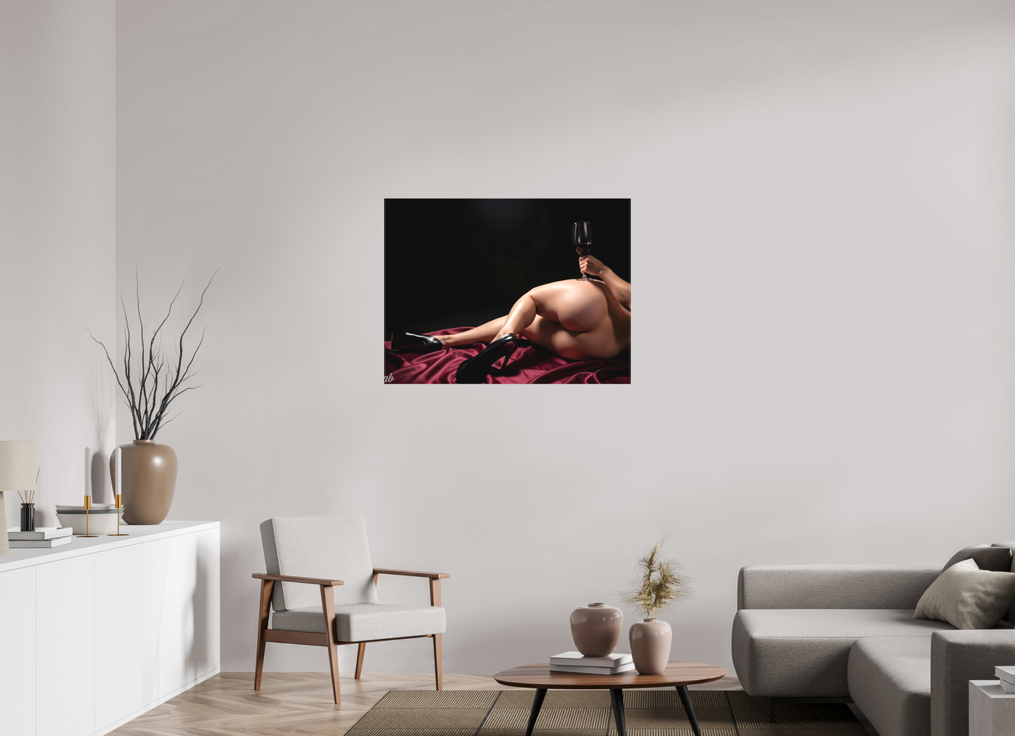 100 x 75 cm, Toile textile Le Goût de la Nuit