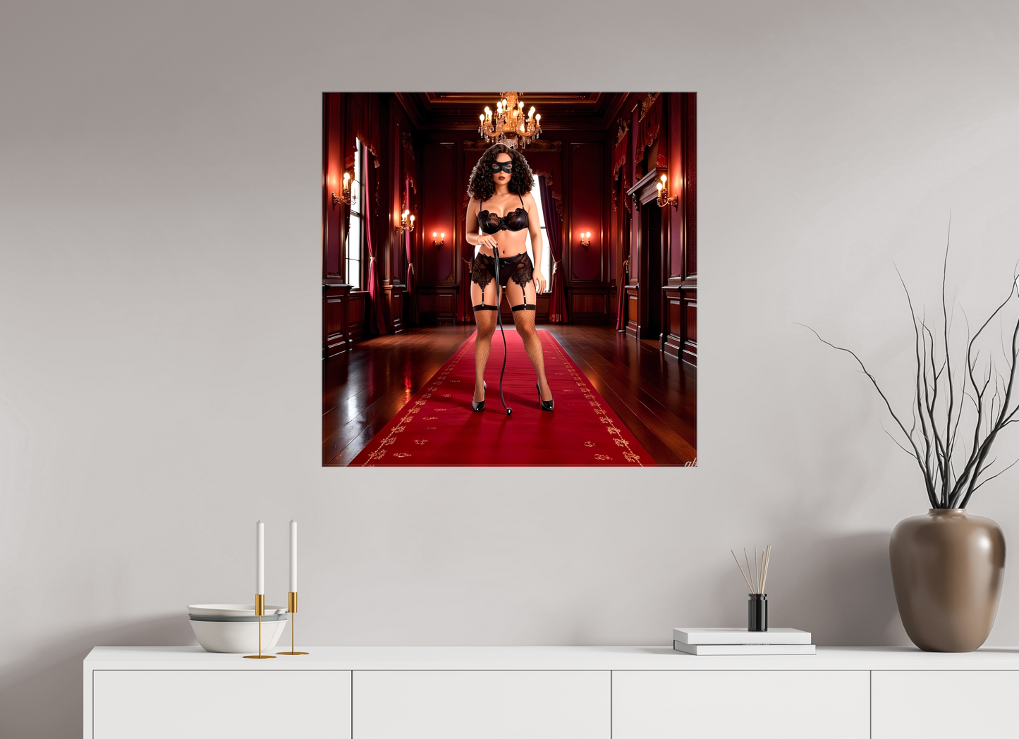 80 x 80 cm, Toile brillante Rituel IV