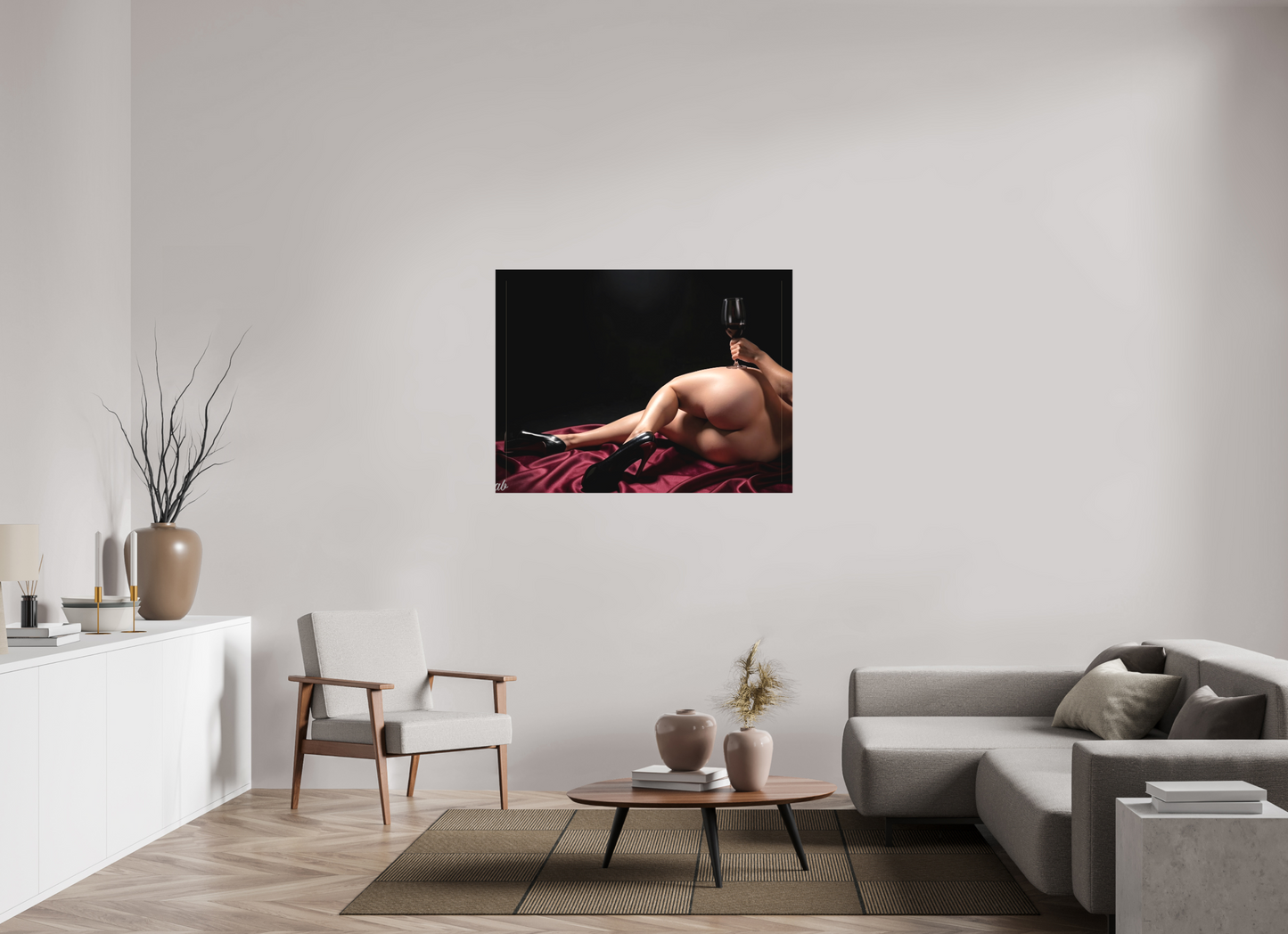 120 x 90 cm, Toile textile Le Goût de la Nuit