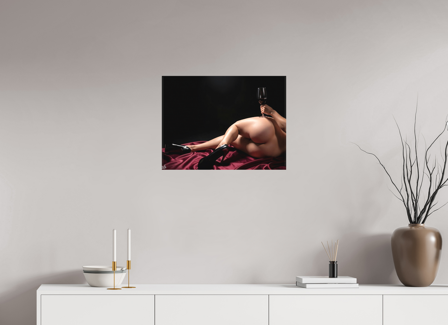 60 x 45 cm, Toile textile Le Goût de la Nuit