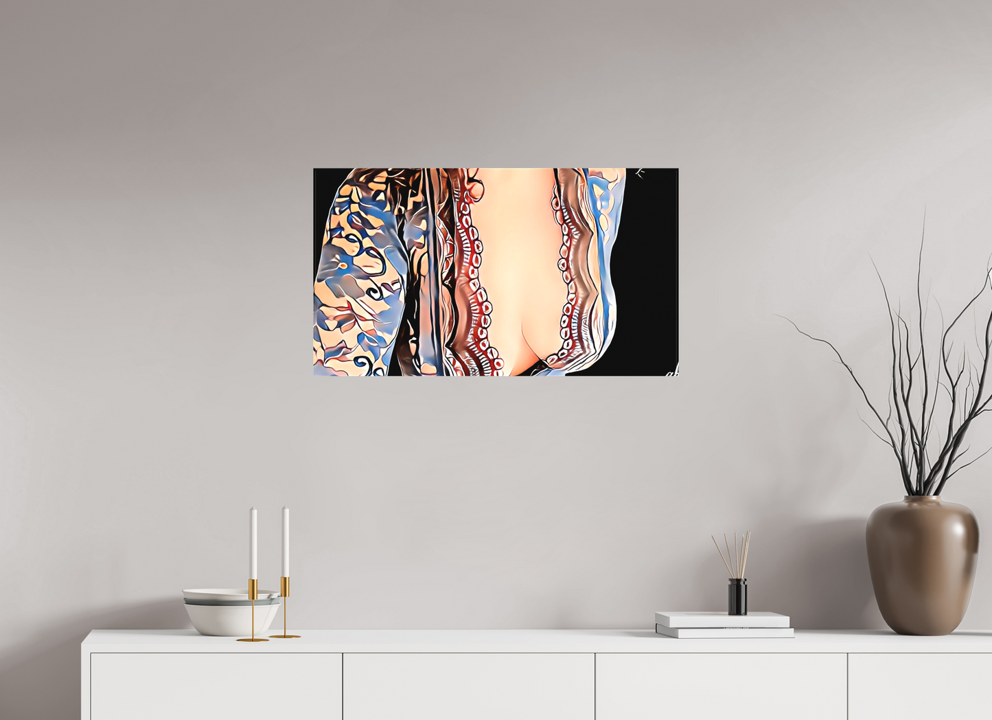 80 x 45 cm, Toile matte Harmonie Sensuelle – L’Art de la Féminité