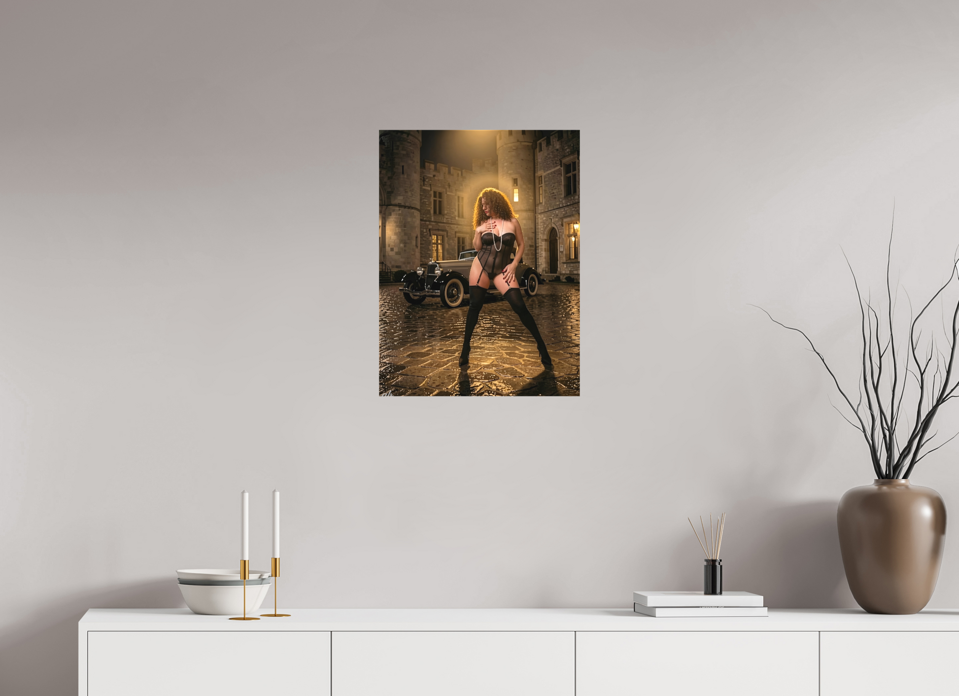 45 x 60 cm, Toile textile L’Héritière de la Nuit