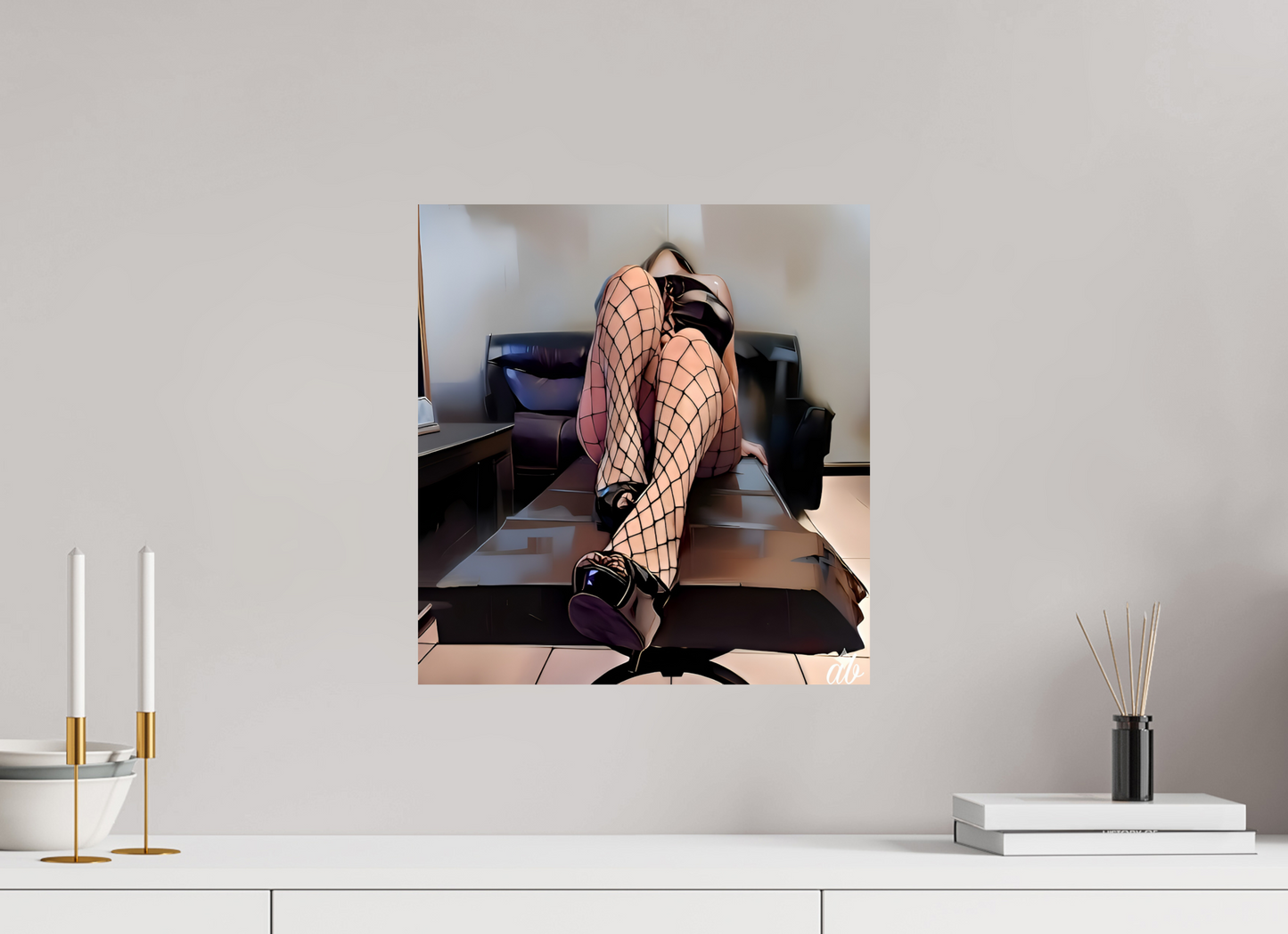 40 x 42,5 cm, Format Photo Jeux d’Ombres – Élégance Captive