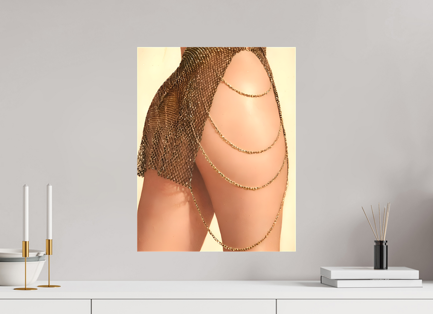 40 x 51,9 cm, TOILE MATTE Éclat Doré - Maille d'Or