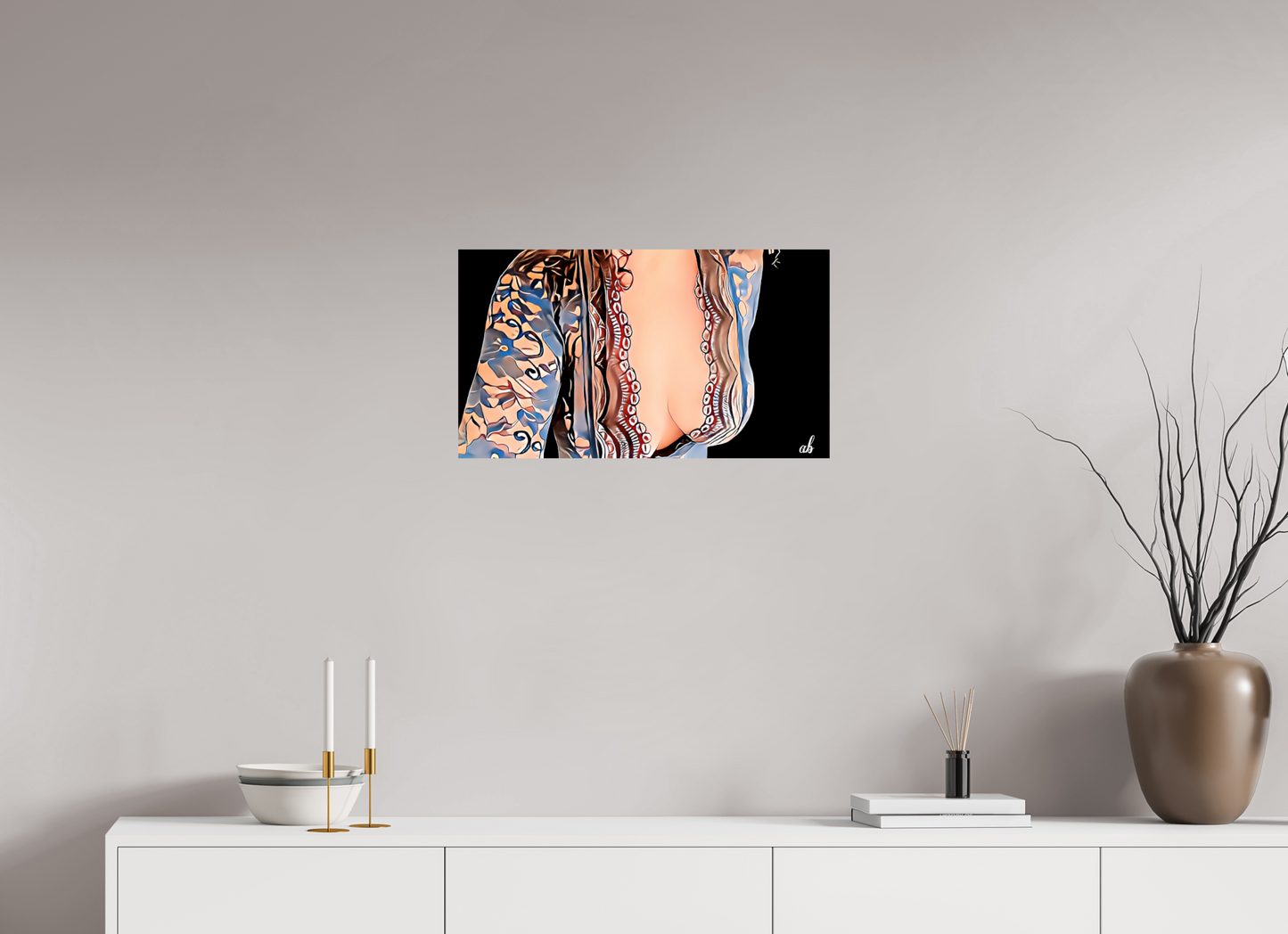 64 x 36 cm, Photo Print On Fuji Crystal DP II Harmonie Sensuelle – L’Art de la Féminité