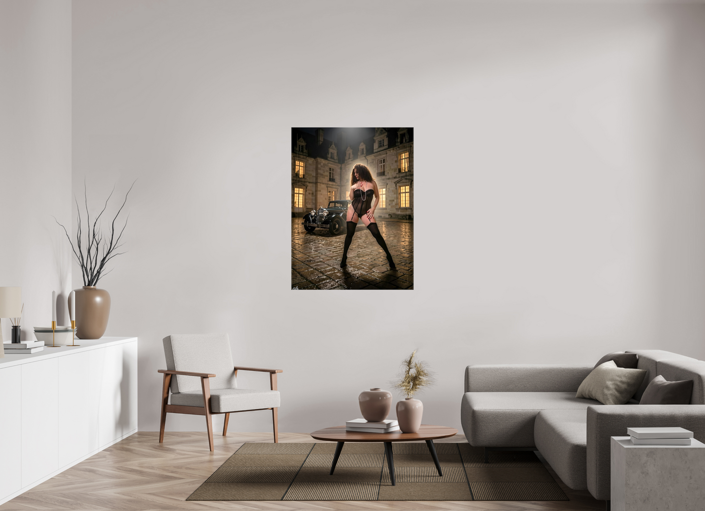 90 x 120 cm, Toile brillante La Promesse après Minuit