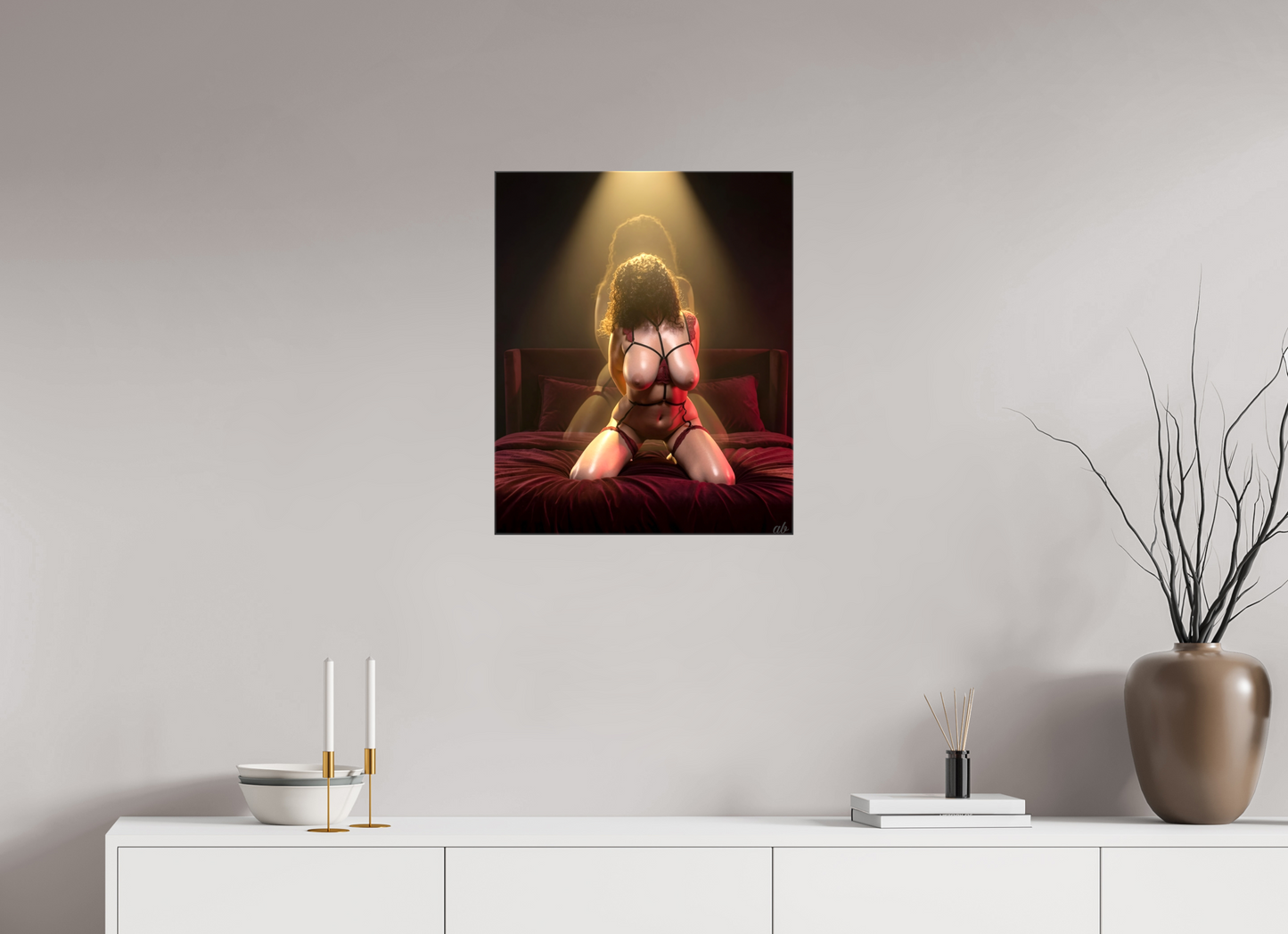 50 x 61,1 cm, Toile brillante L’Écho Secret du Désir