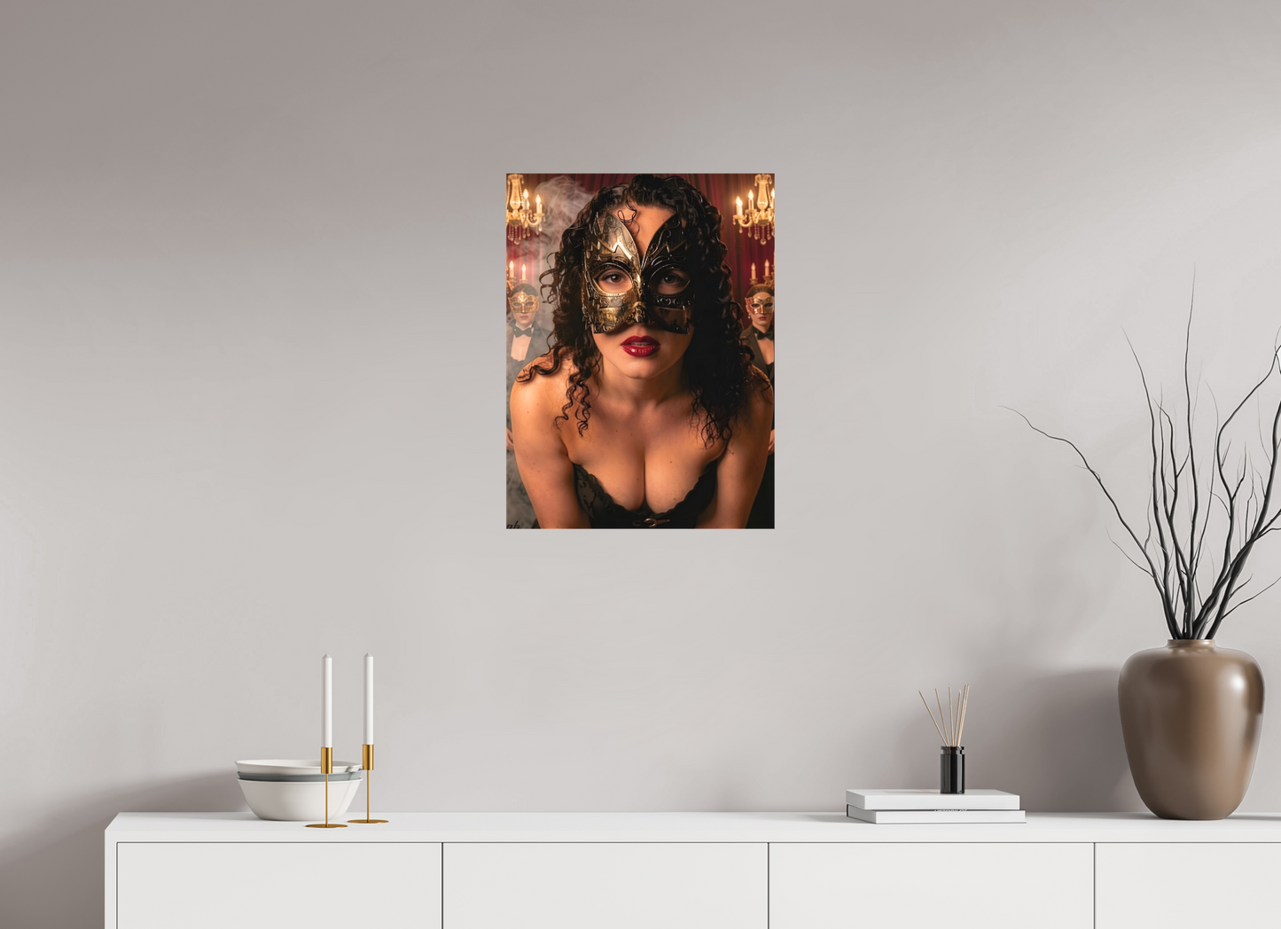 45 x 60 cm, Toile textile Le Bal des Ombres