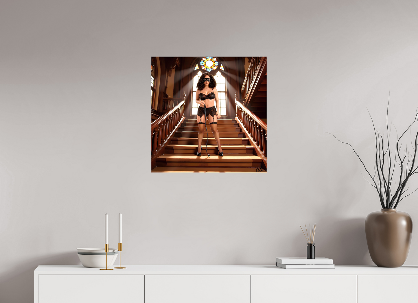 60 x 60 cm, Toile brillante Rituel I