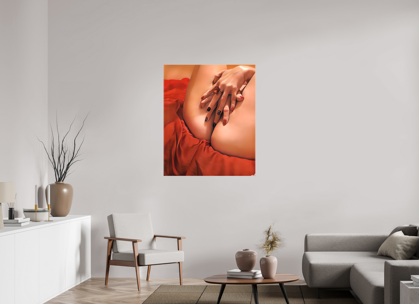 90 x 109,3 cm, TOILE MATTE Le Secret de la Chair