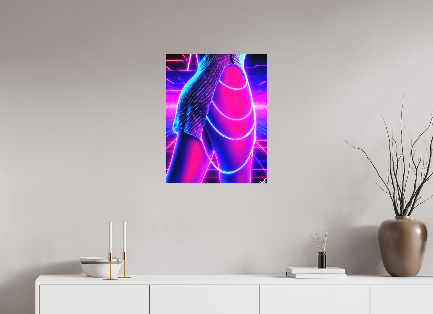 50 x 64,7 cm, Sublimation textile Neon Dream
