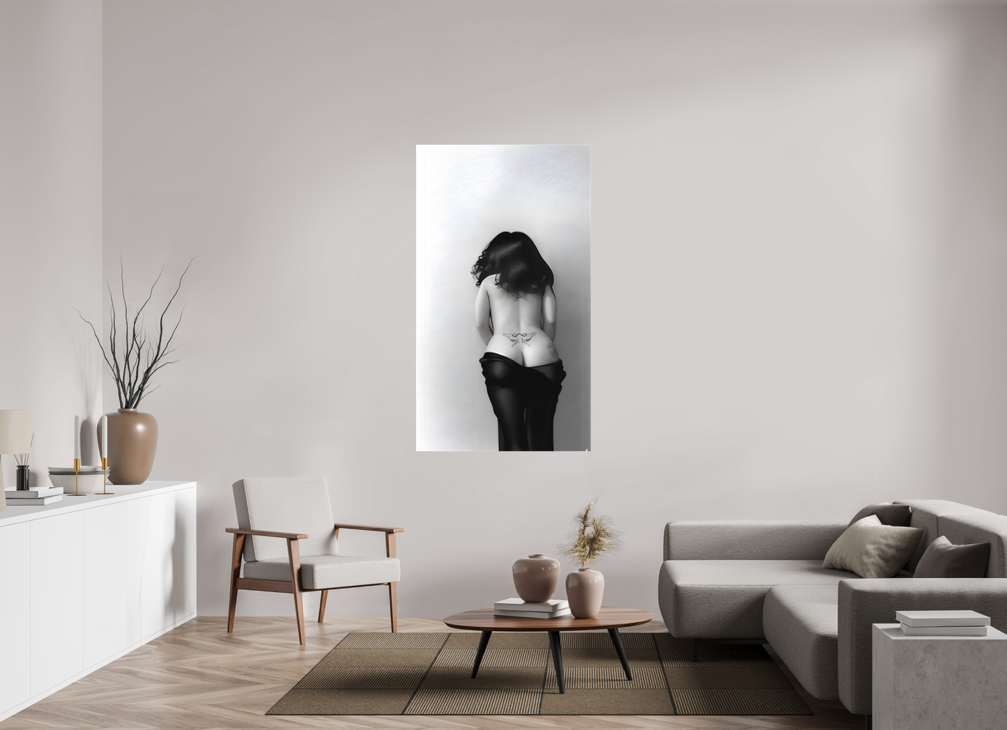 90 x 158,8 cm, TOILE MATTE Frontières Intimes
