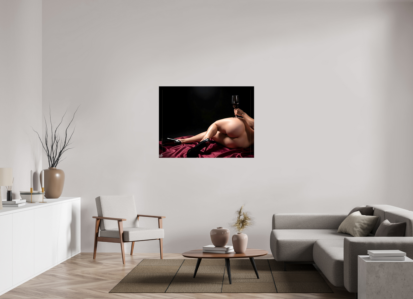 120 x 90 cm, Toile brillante Le Goût de la Nuit