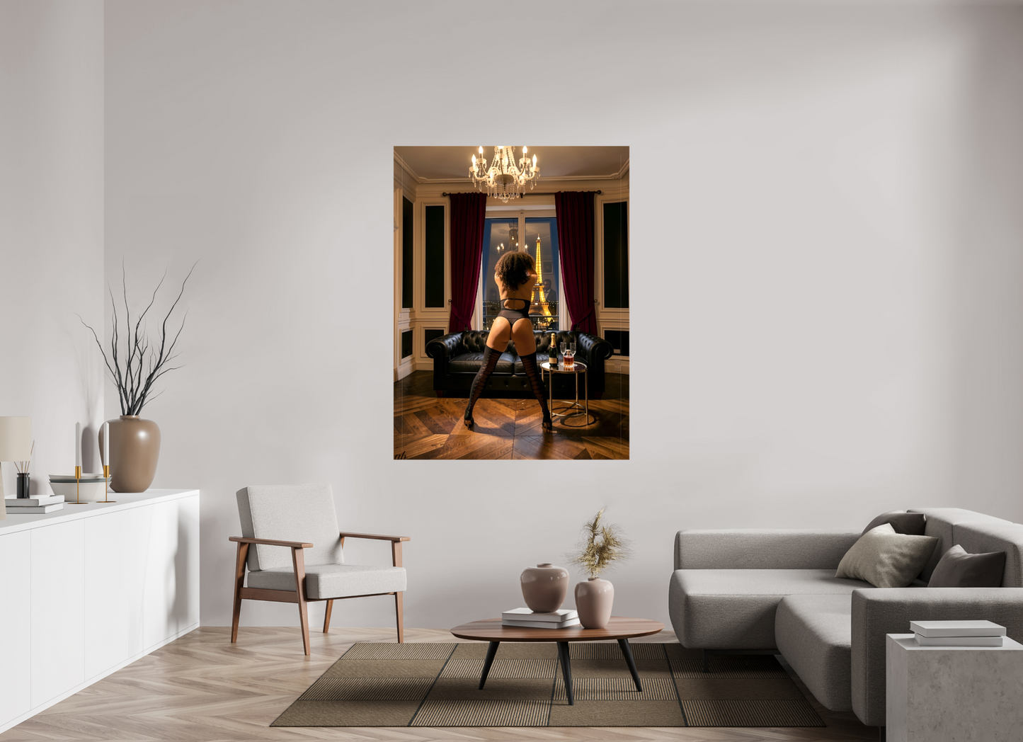 120 x 160 cm, Toile brillante Les Nuits Privées