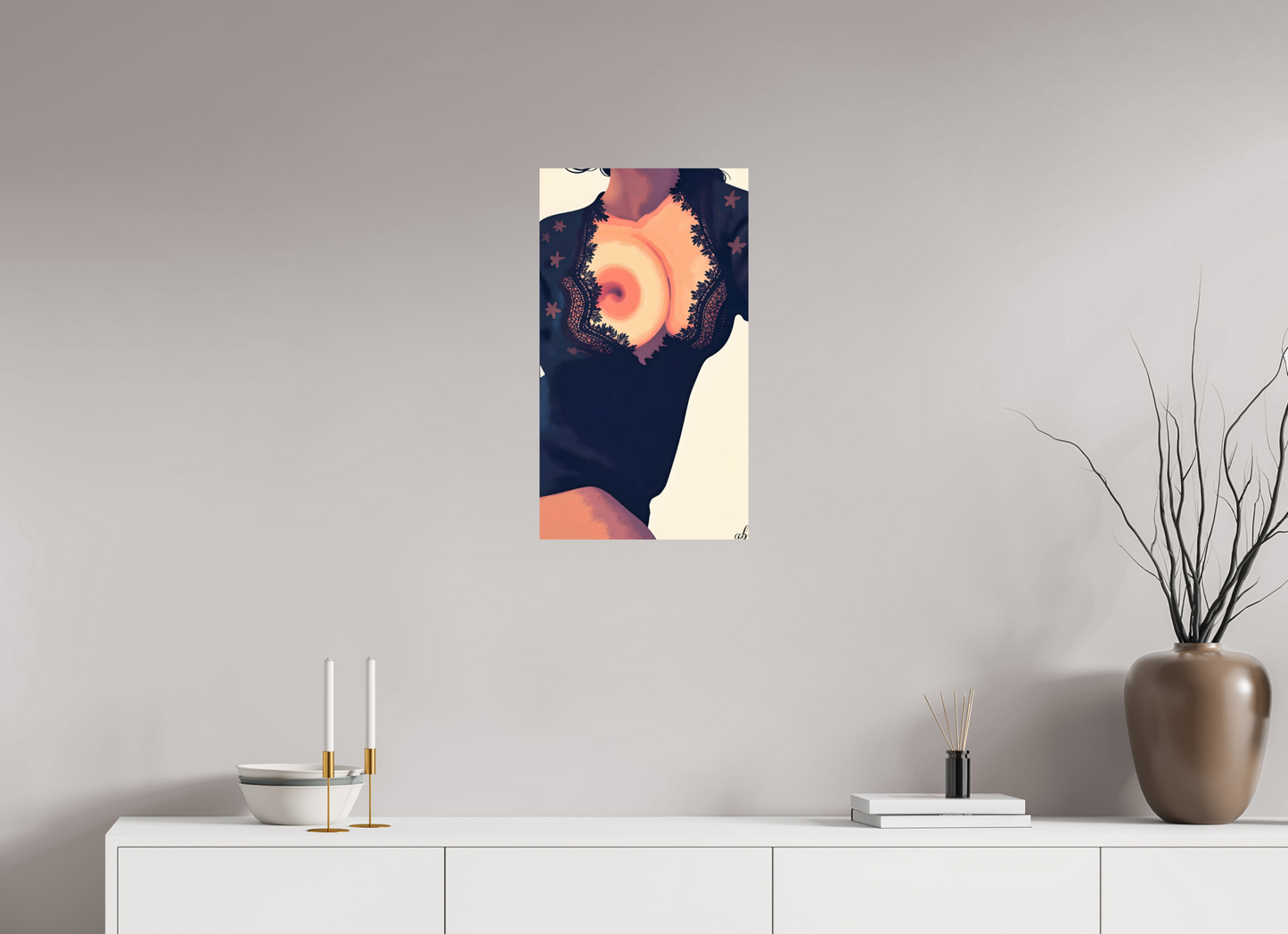 36 x 64 cm, Photo Print On Fuji Crystal DP II Éclat Intime – Dentelle & Désir