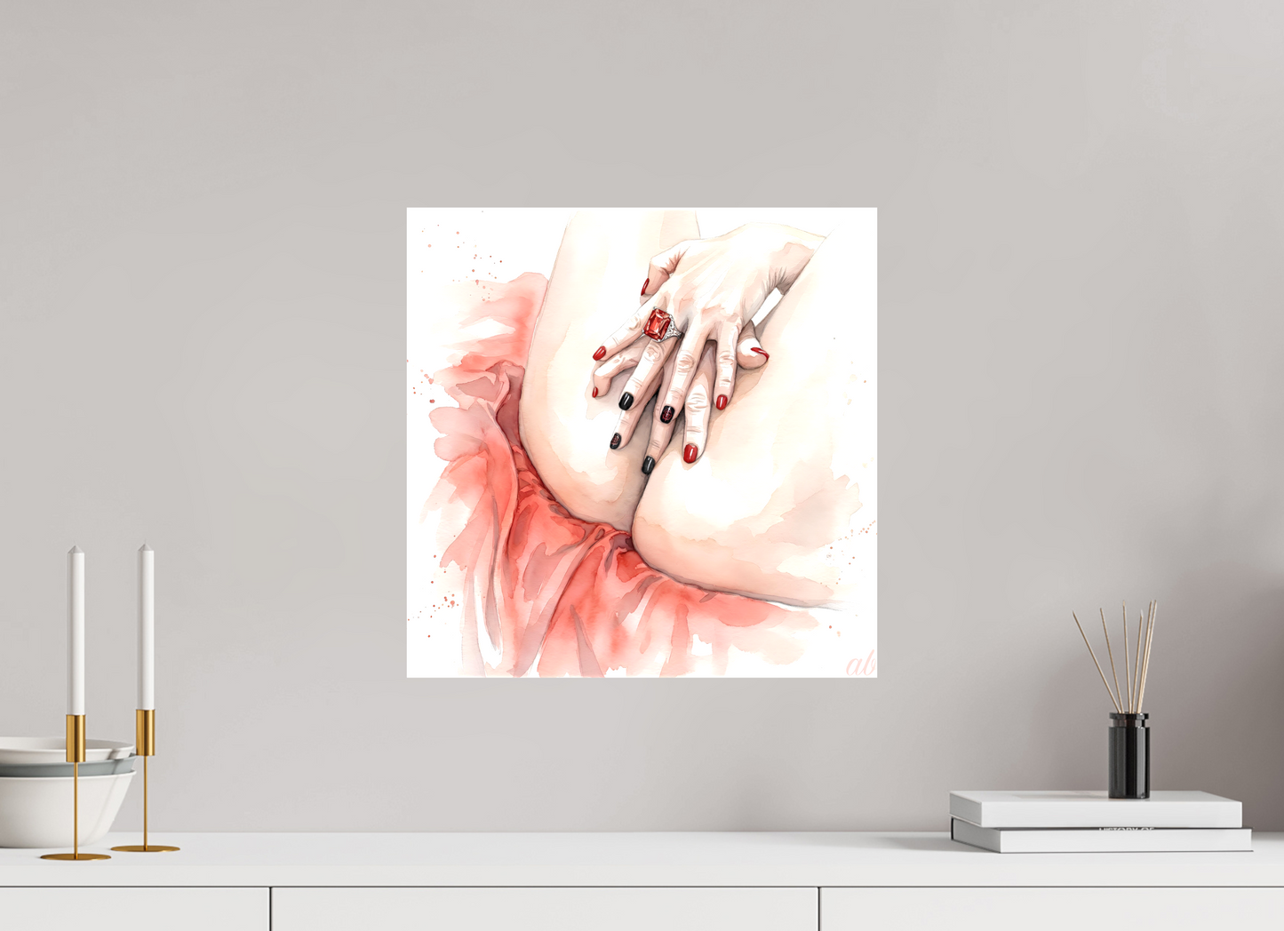 40 x 40 cm, Toile brillante Le Secret de la Peau