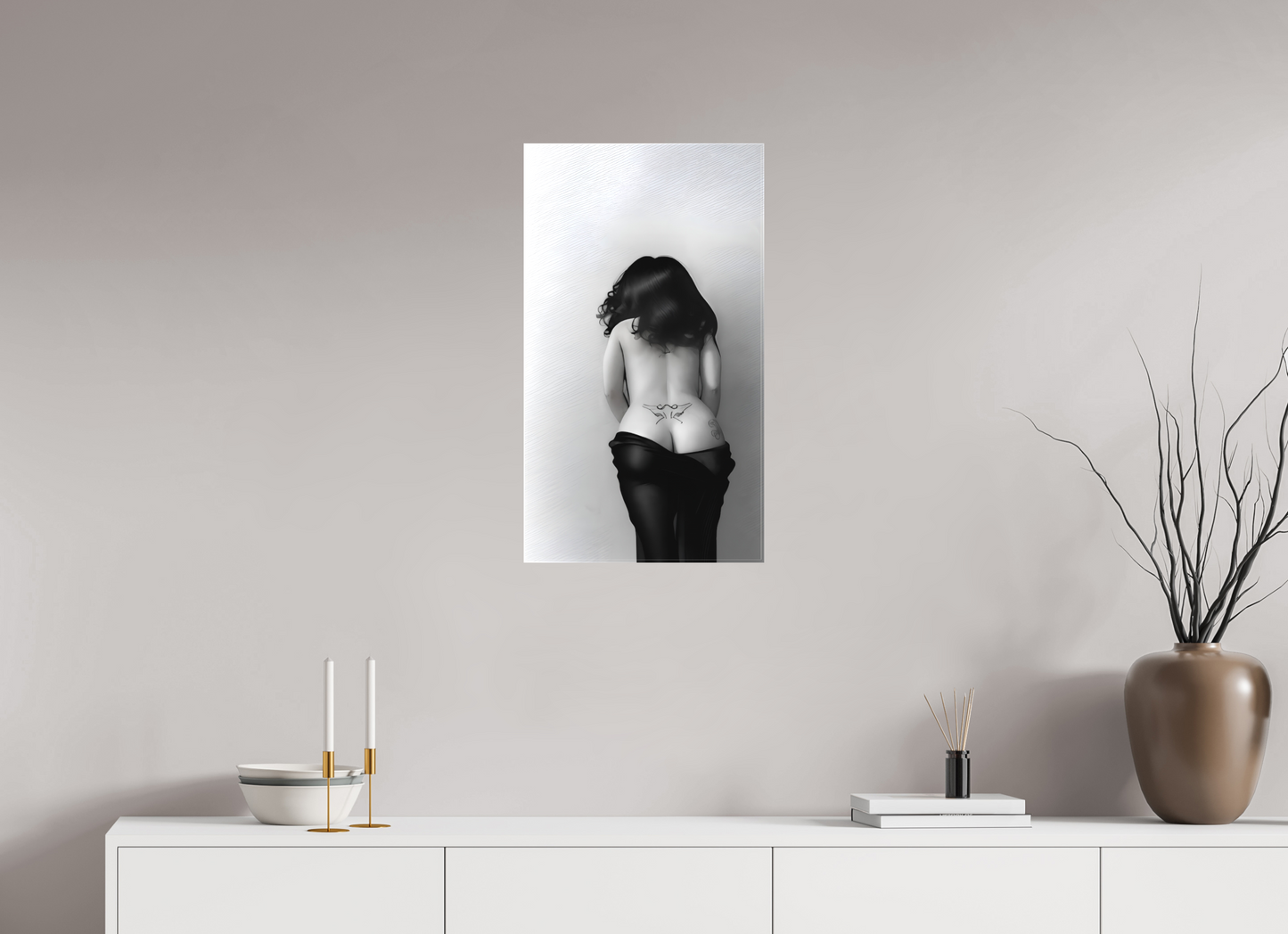 40 x 70,6 cm, TOILE MATTE Frontières Intimes