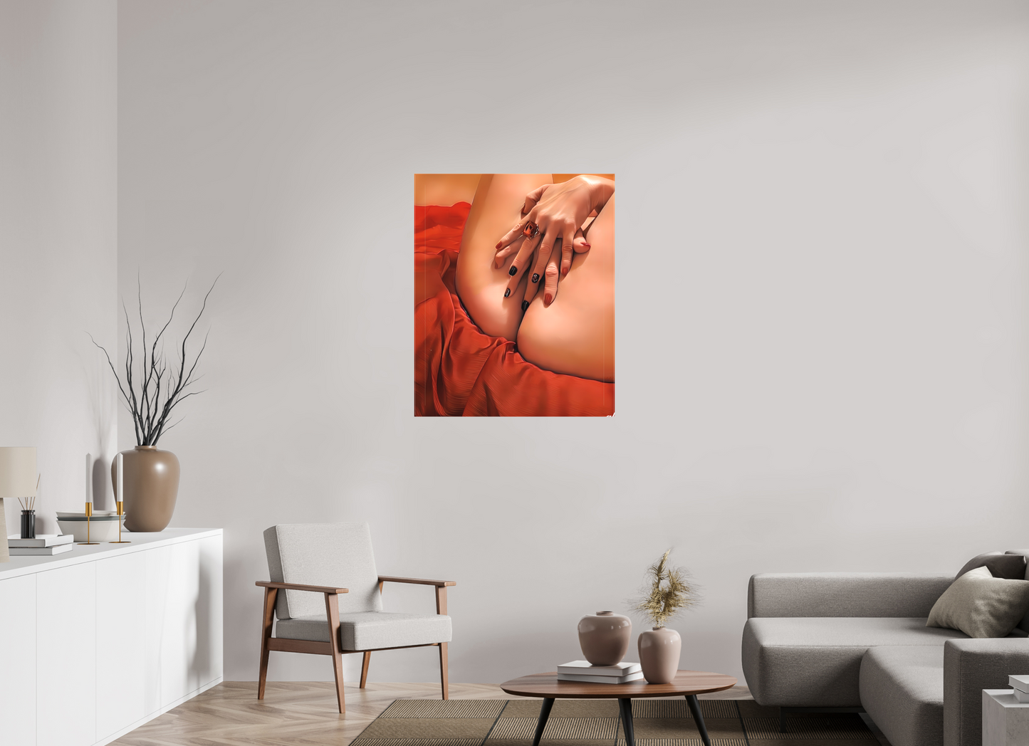80 x 97,2 cm, TOILE MATTE Le Secret de la Chair