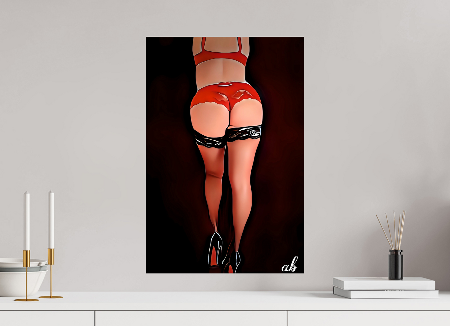 40 x 60 cm, Photo Print On Fuji Crystal DP II The Scarlett pause