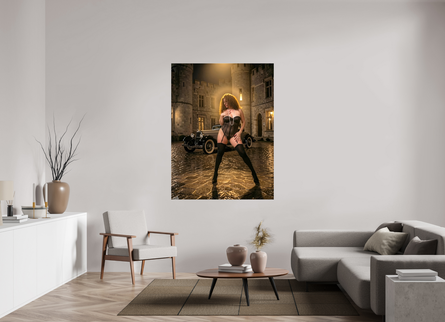 120 x 160 cm, Toile brillante L’Héritière de la Nuit