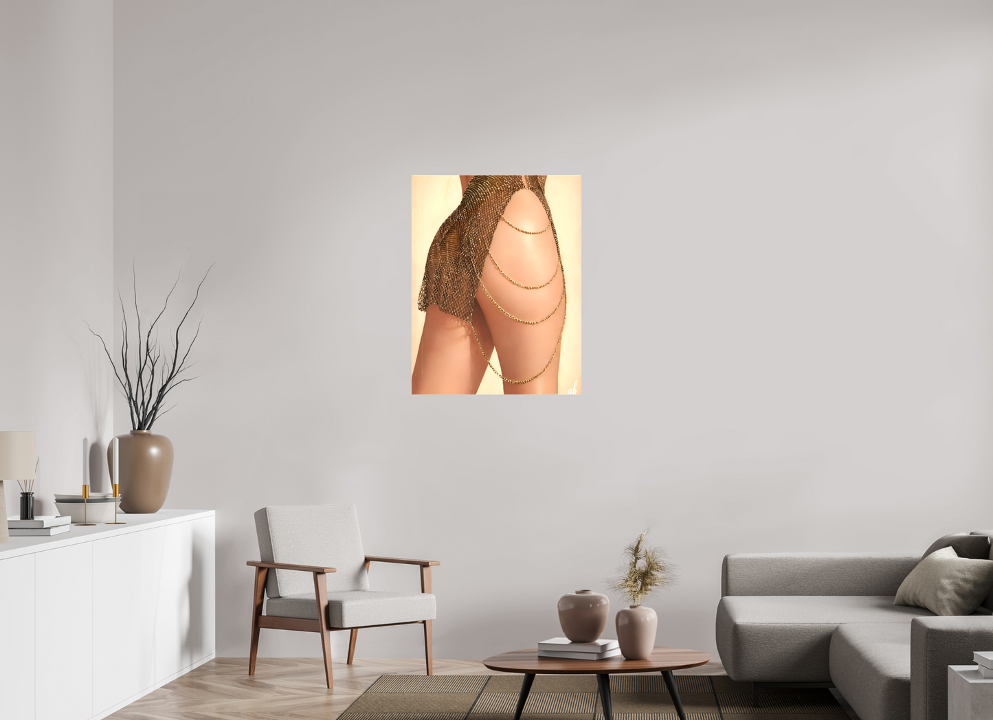 70 x 90,8 cm, Sublimation textile Éclat Doré - Maille d'Or