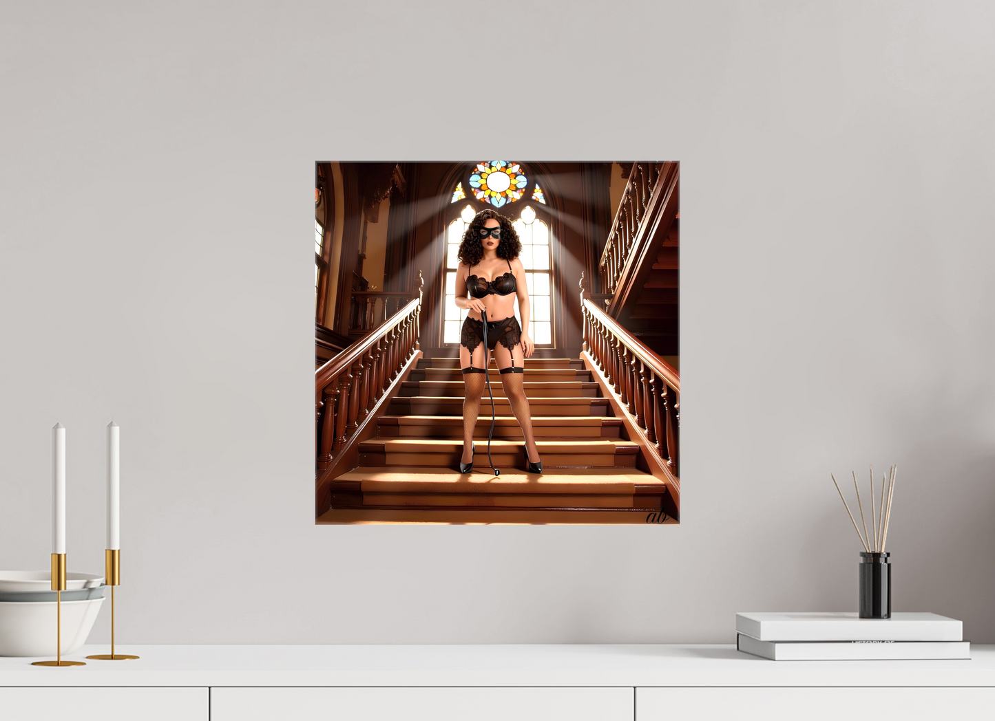 40 x 40 cm, Toile brillante Rituel I