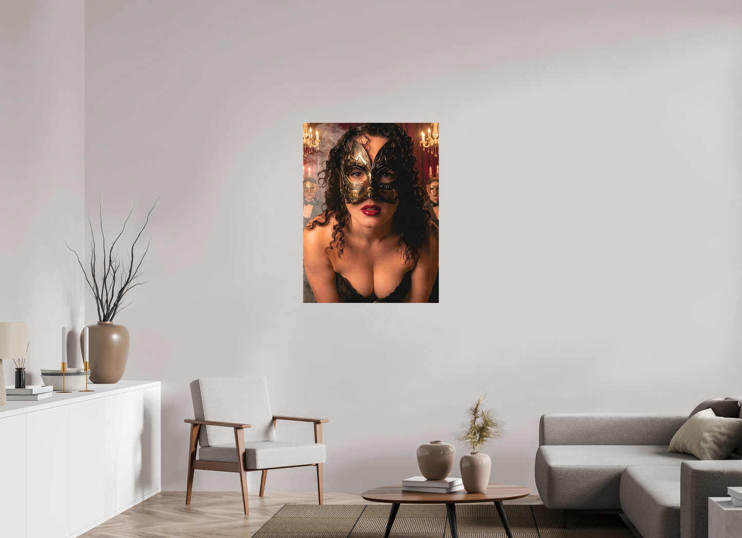 75 x 100 cm, Toile matte Le Bal des Ombres