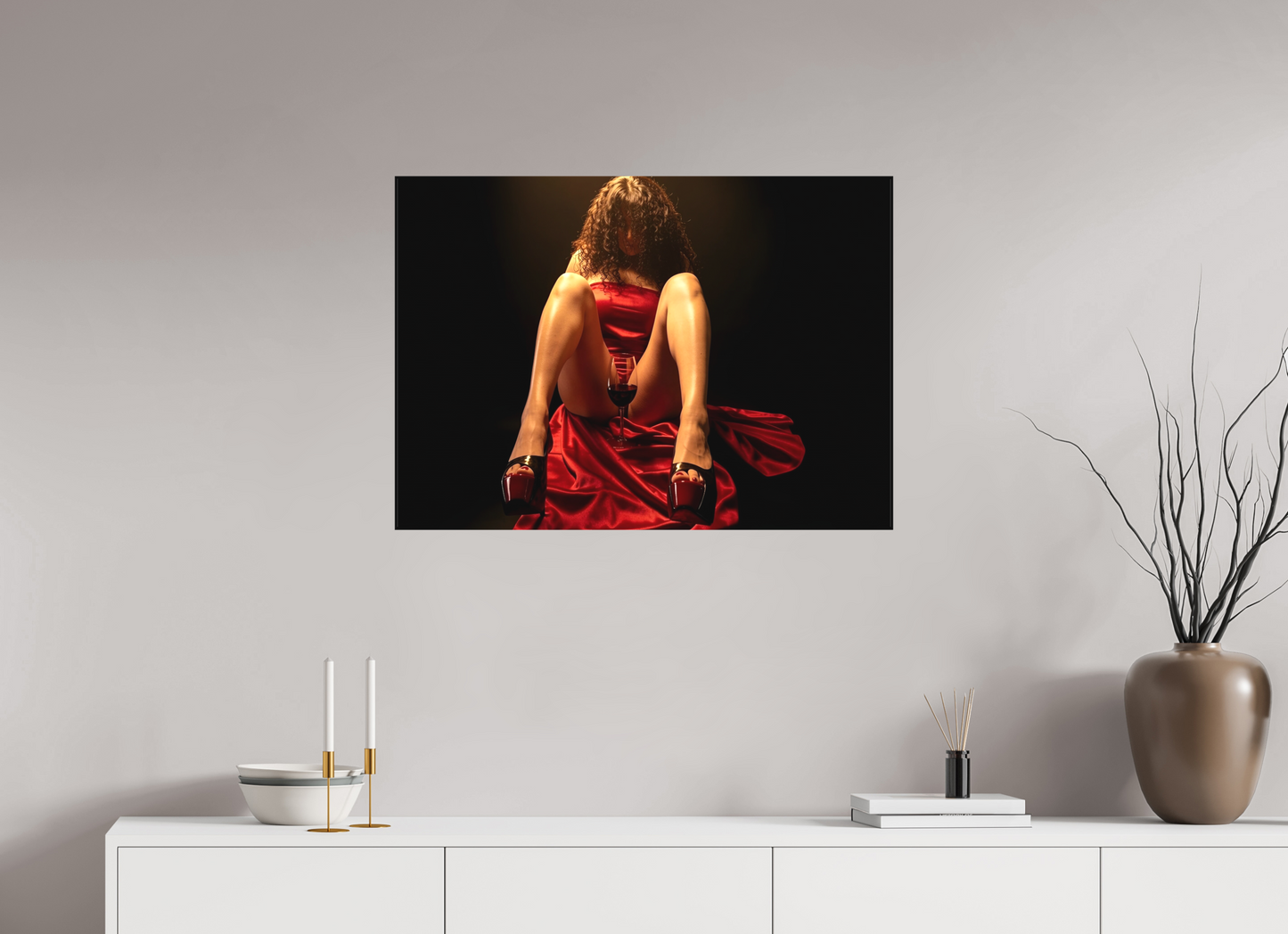 ISO A1 (84,1 x 59,4 cm), Toile matte La Cérémonie du Désir