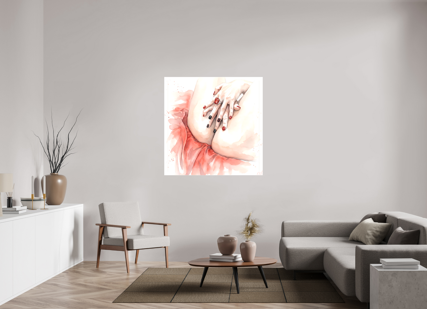 120 x 120 cm, TOILE MATTE Le Secret de la Peau