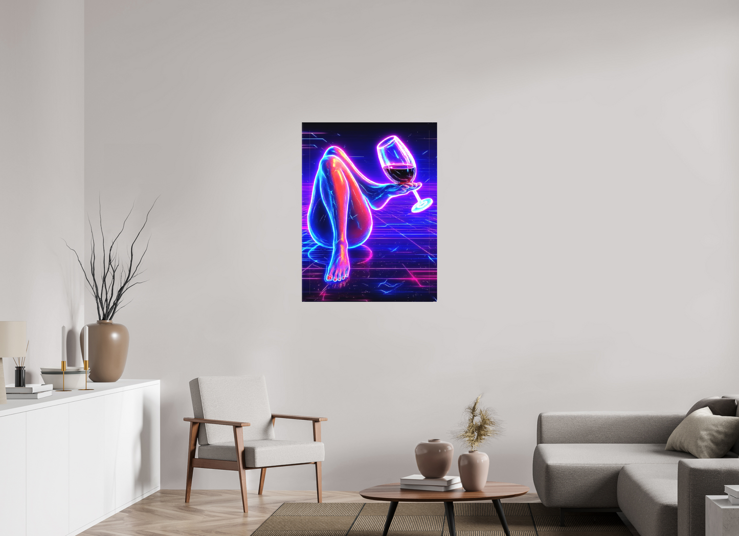 75 x 100 cm, TOILE MATTE Ivresse Électrique