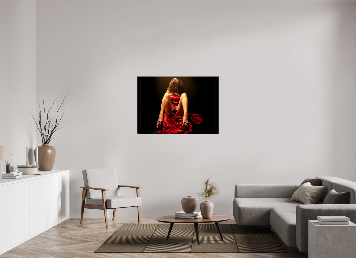 ISO A0 (118,9 x 84,1 cm), Toile brillante La Cérémonie du Désir