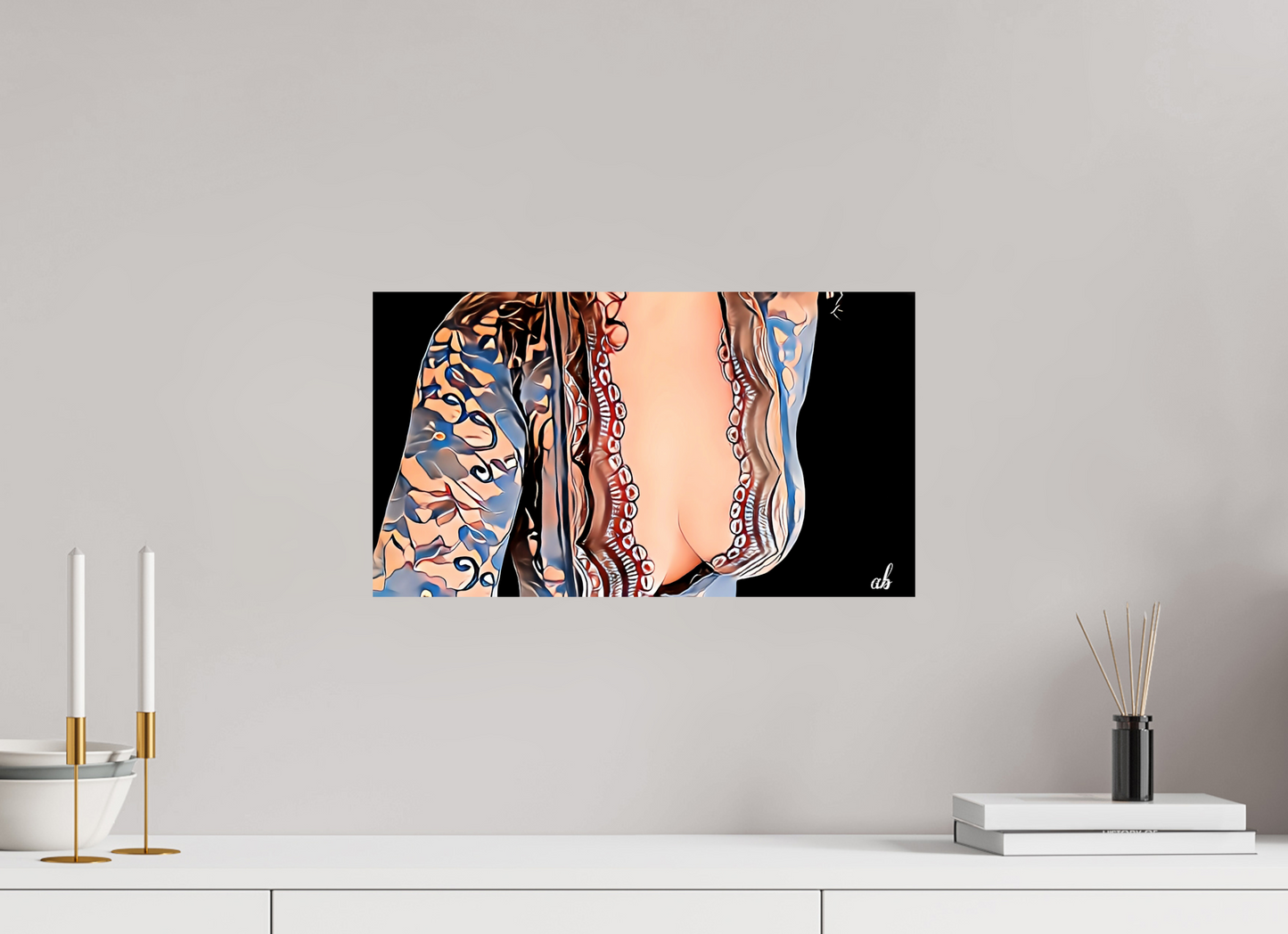 48 x 27 cm, Photo Print On Fuji Crystal DP II Harmonie Sensuelle – L’Art de la Féminité