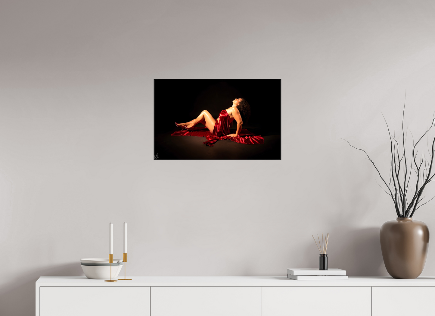 63,5 x 40 cm, Toile brillante La Reine de Minuit